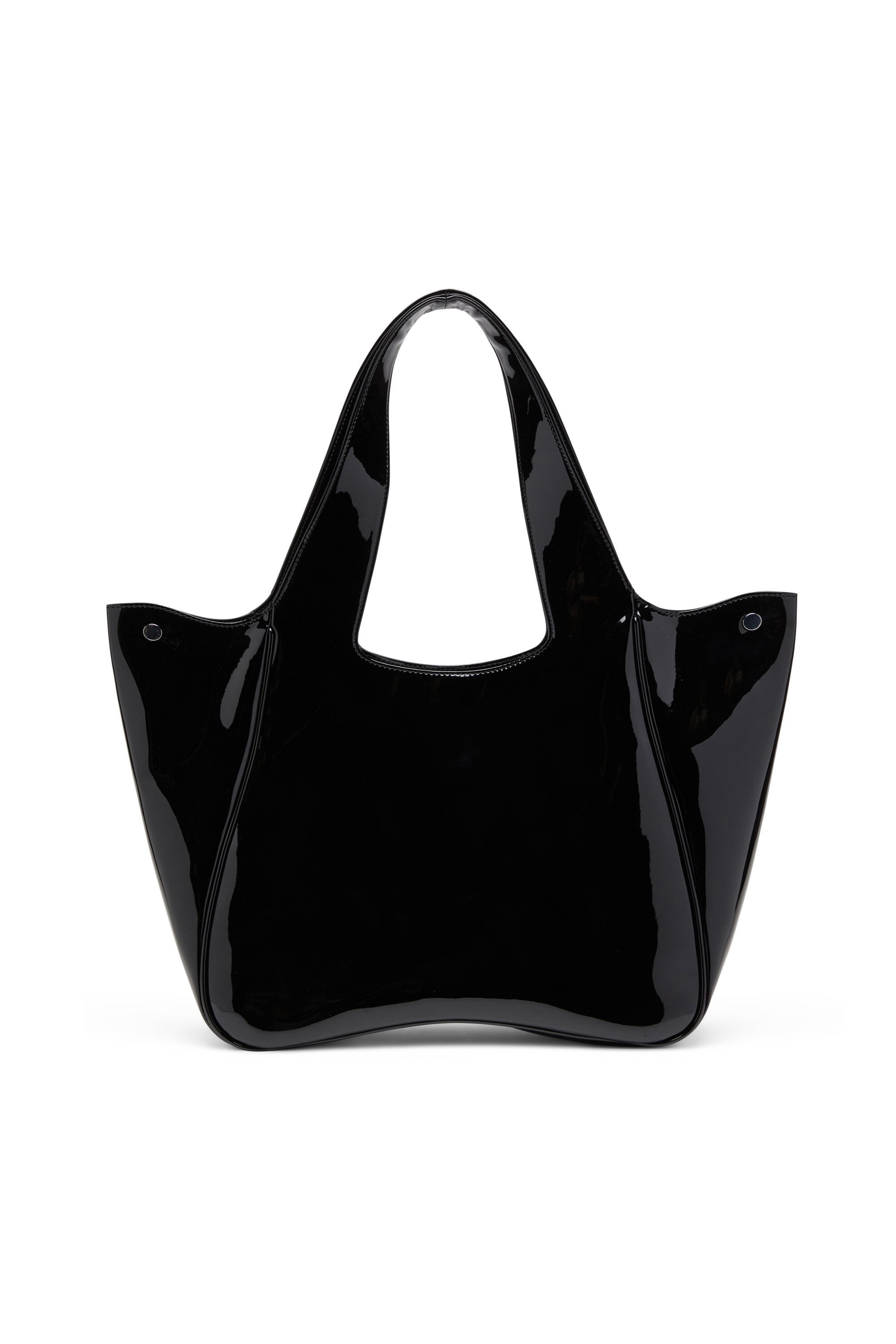 Diesel - PLAY SHOPPER EW, Woman's Play-Tote bag in glossy PU in Black - 2