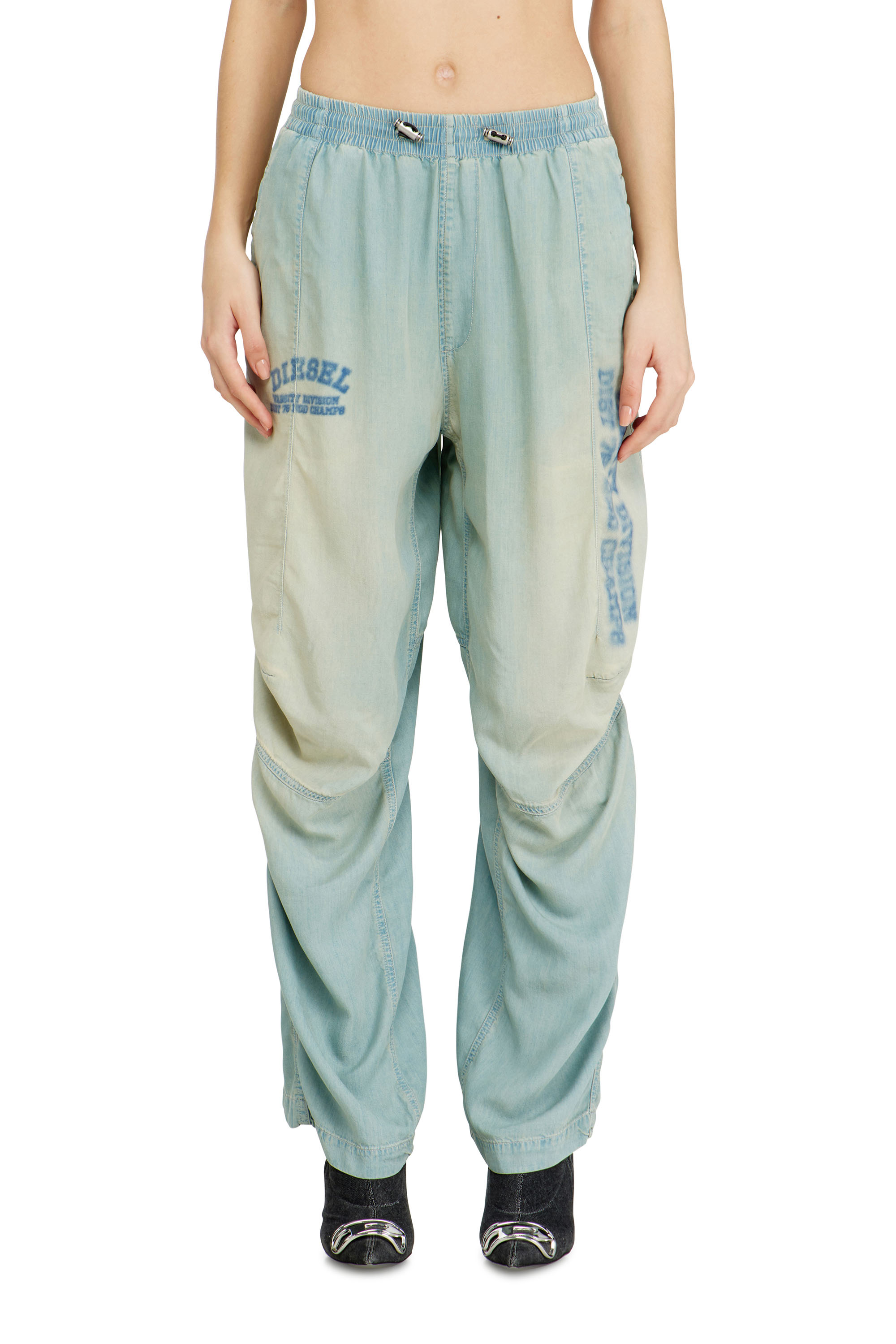 Diesel - Unisex's Relaxed Jeans D-Pari 0ADCF, Light Blue - 2