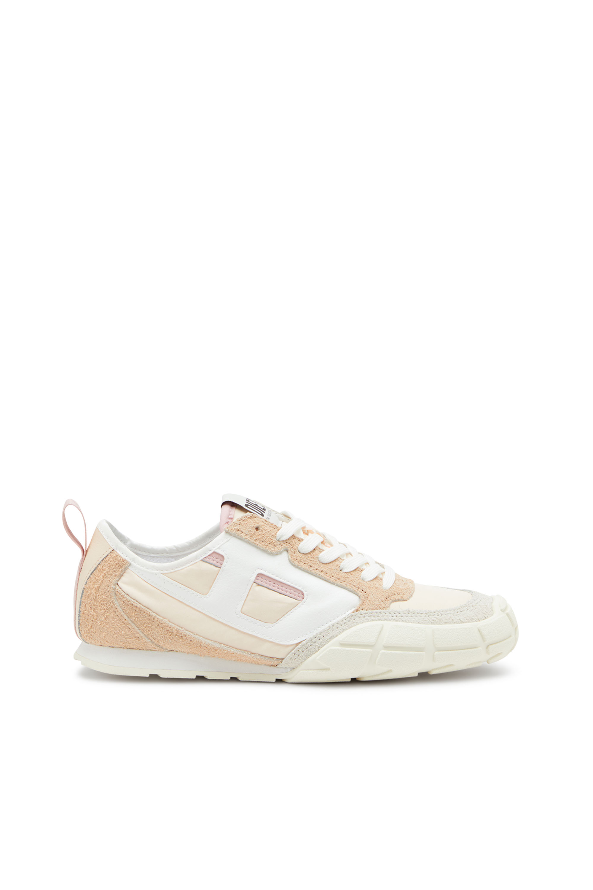 Diesel - S-PAGODHA LOW W, Woman's S-Pagodha-Sneakers in leather, suede and ripstop in Beige - 1