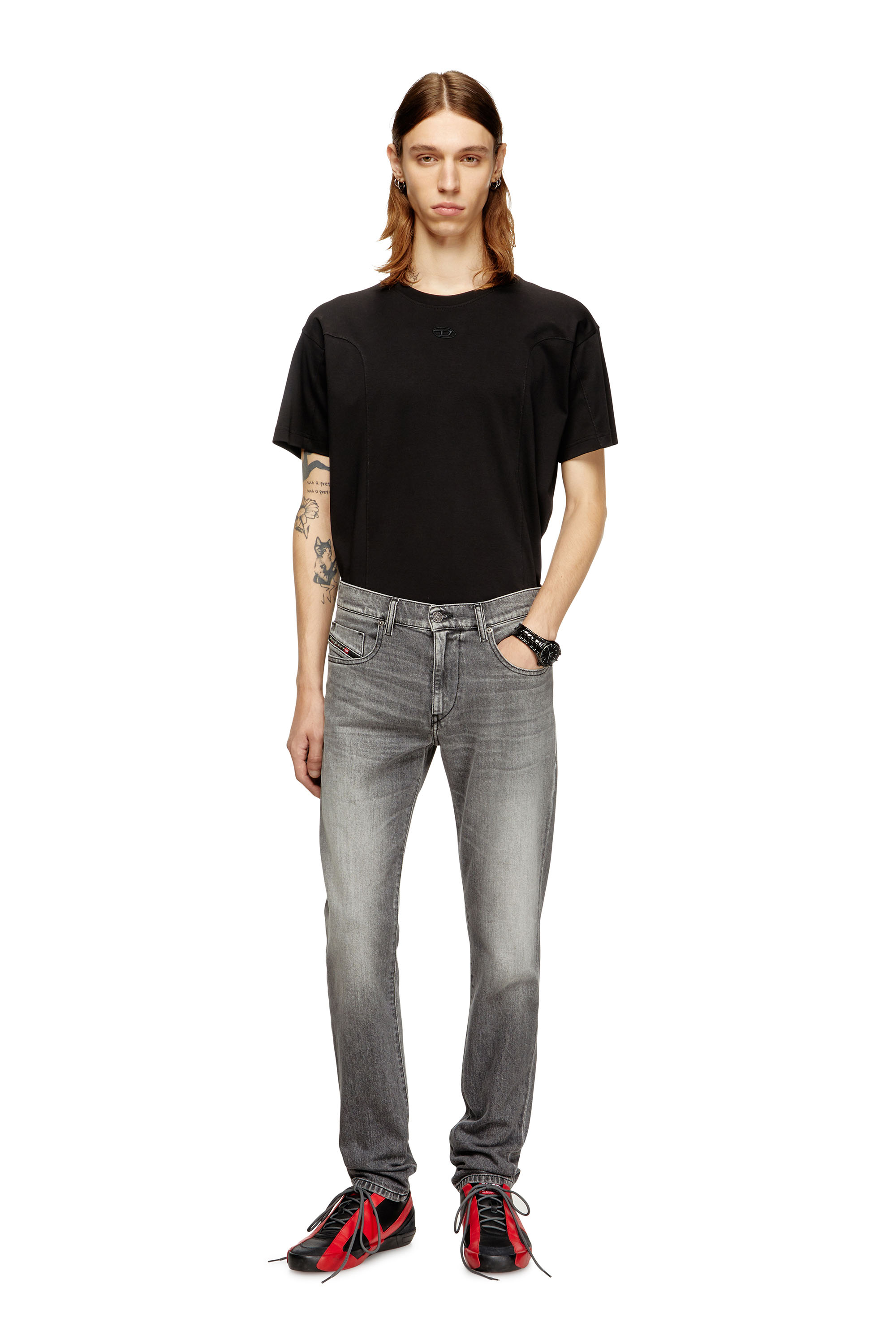Slim Jeans 2019 D-Strukt 09M30, Grey Diesel - Man's Slim Jeans 2019 D-Strukt 09M30, Grey - 1