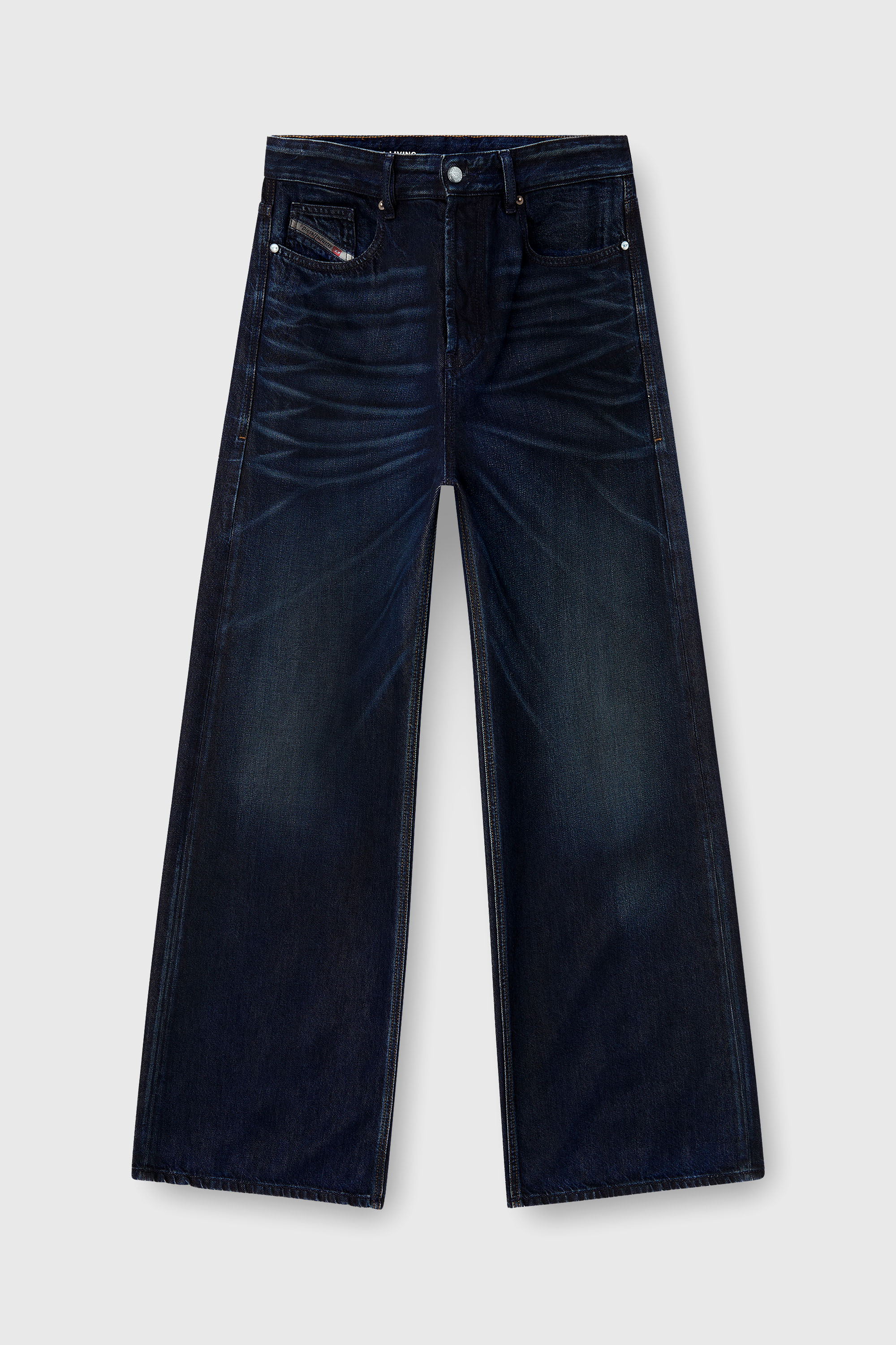 Diesel - Man's Relaxed Jeans D-Rise 09N21, Dark Blue - 4
