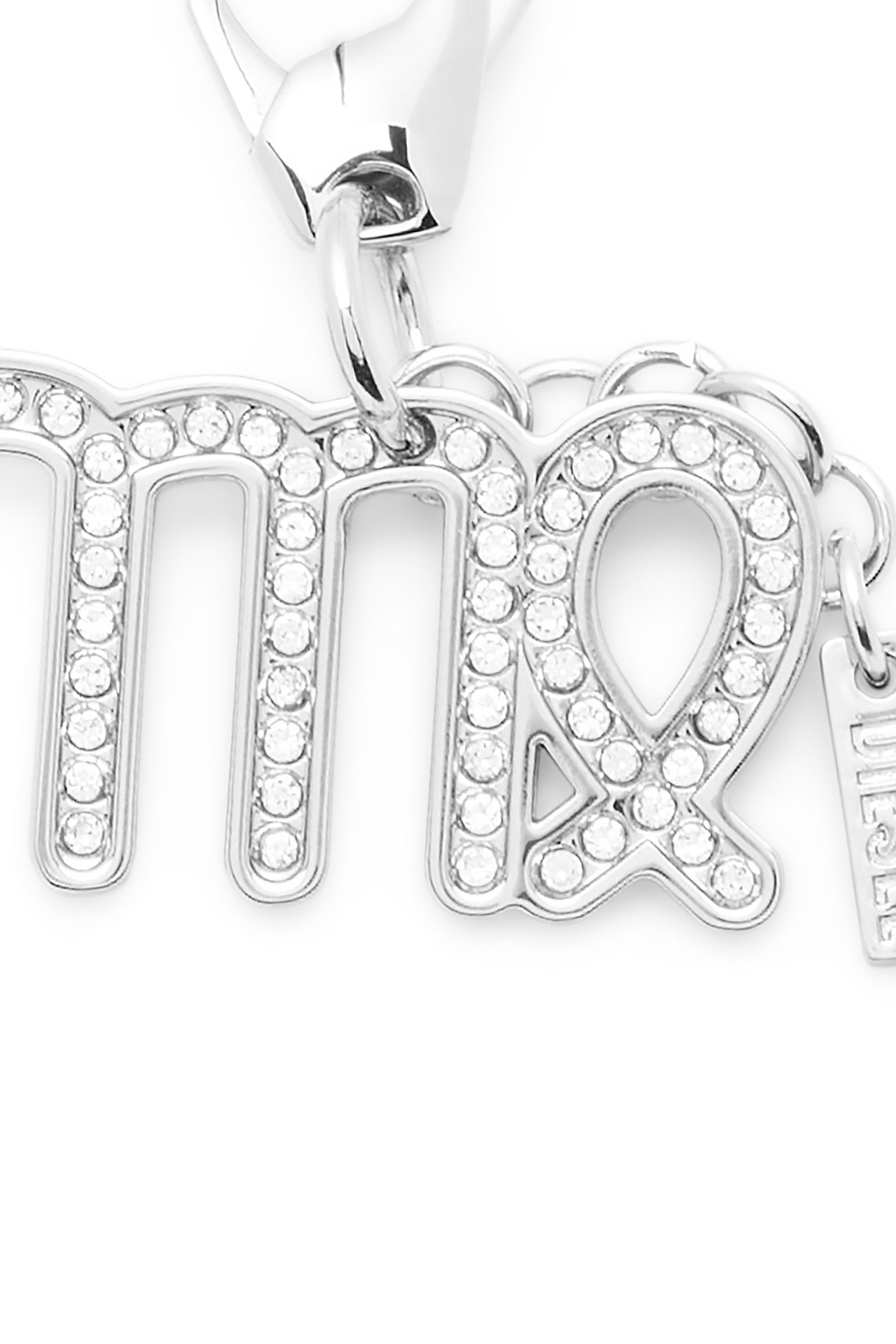Diesel - CHARM VIRGO, Unisex's Metal Virgo charm with rhinestones in Silver - 2