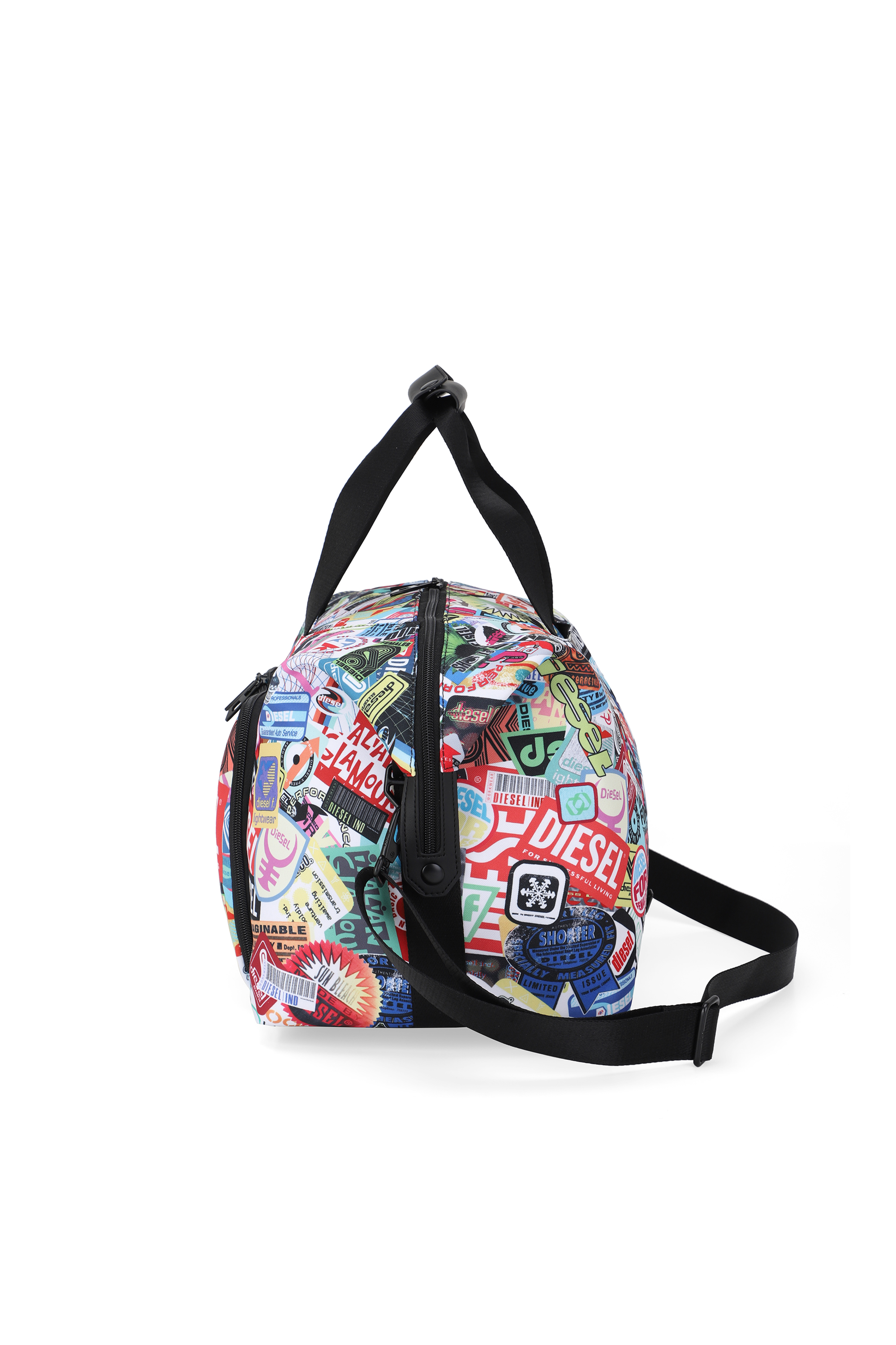 Diesel - DIESEL PC PRINTED DUFFLE-STICKERS- DSB00, Unisex's Pratical duffle bag with stickers in Multicolor - 4