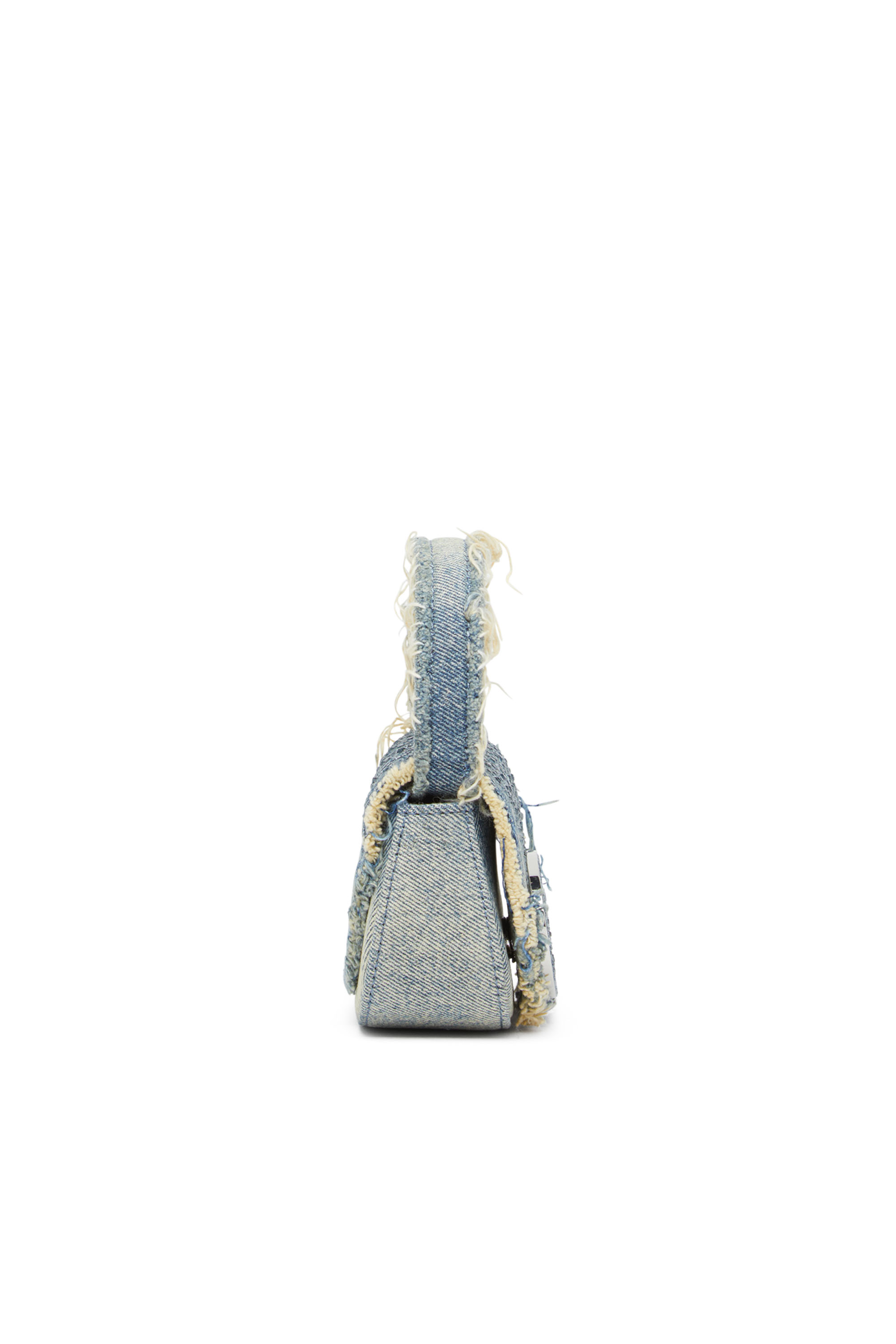 Diesel - 1DR XS, Woman's 1DR XS-Iconic mini bag in denim and crystals in Blue - 5