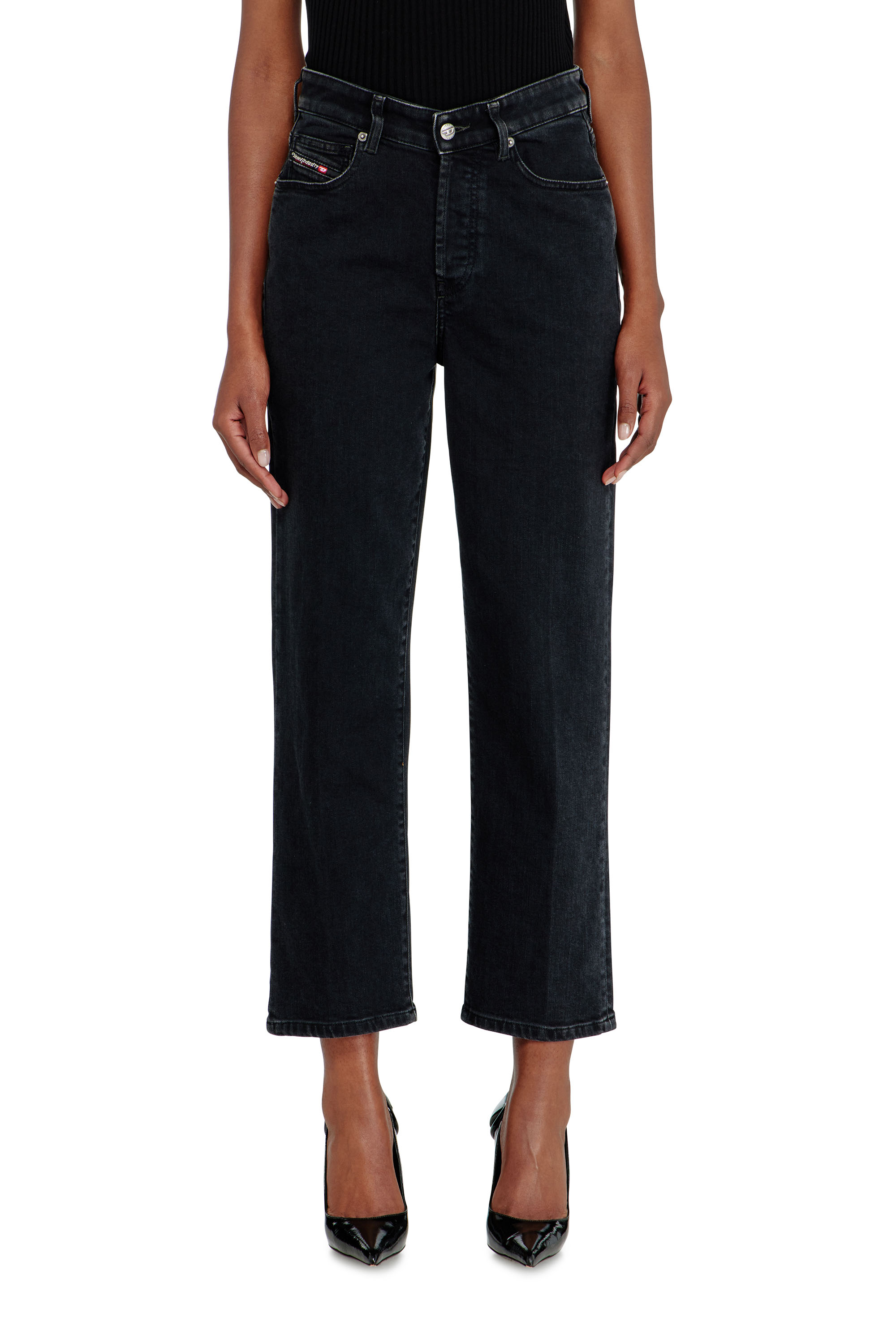 Diesel - Woman's Regular Jeans 1981 D-Went 09N89, Black/Dark grey - 4