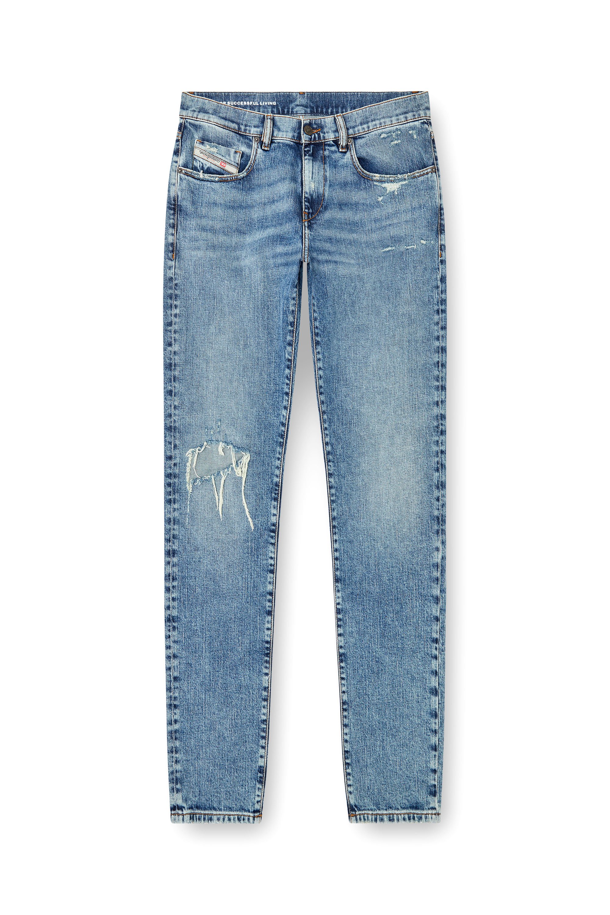 Diesel - Man's Slim Jeans 2019 D-Strukt 09L34, Light Blue - 3