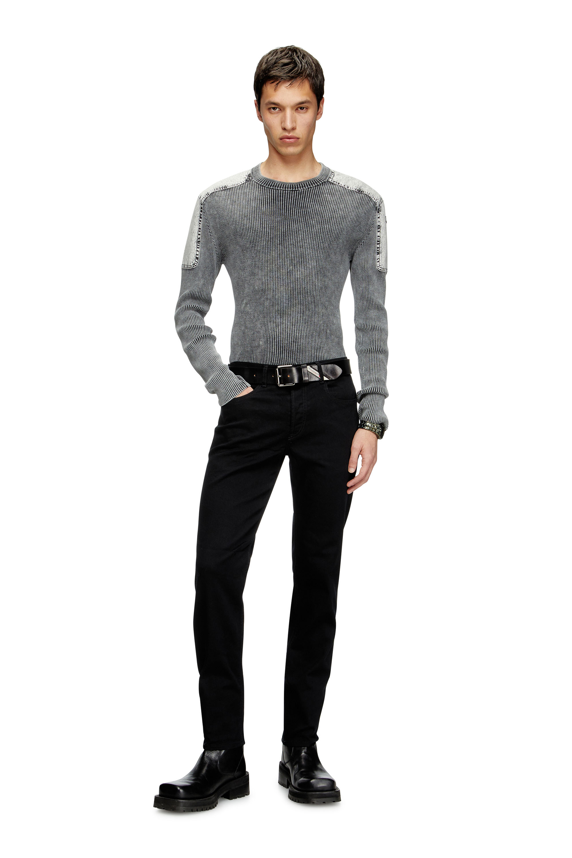 Regular Jeans 2023 D-Finitive 069YP, Black/Dark grey Diesel - Man's Regular Jeans 2023 D-Finitive 069YP, Black/Dark grey - 1