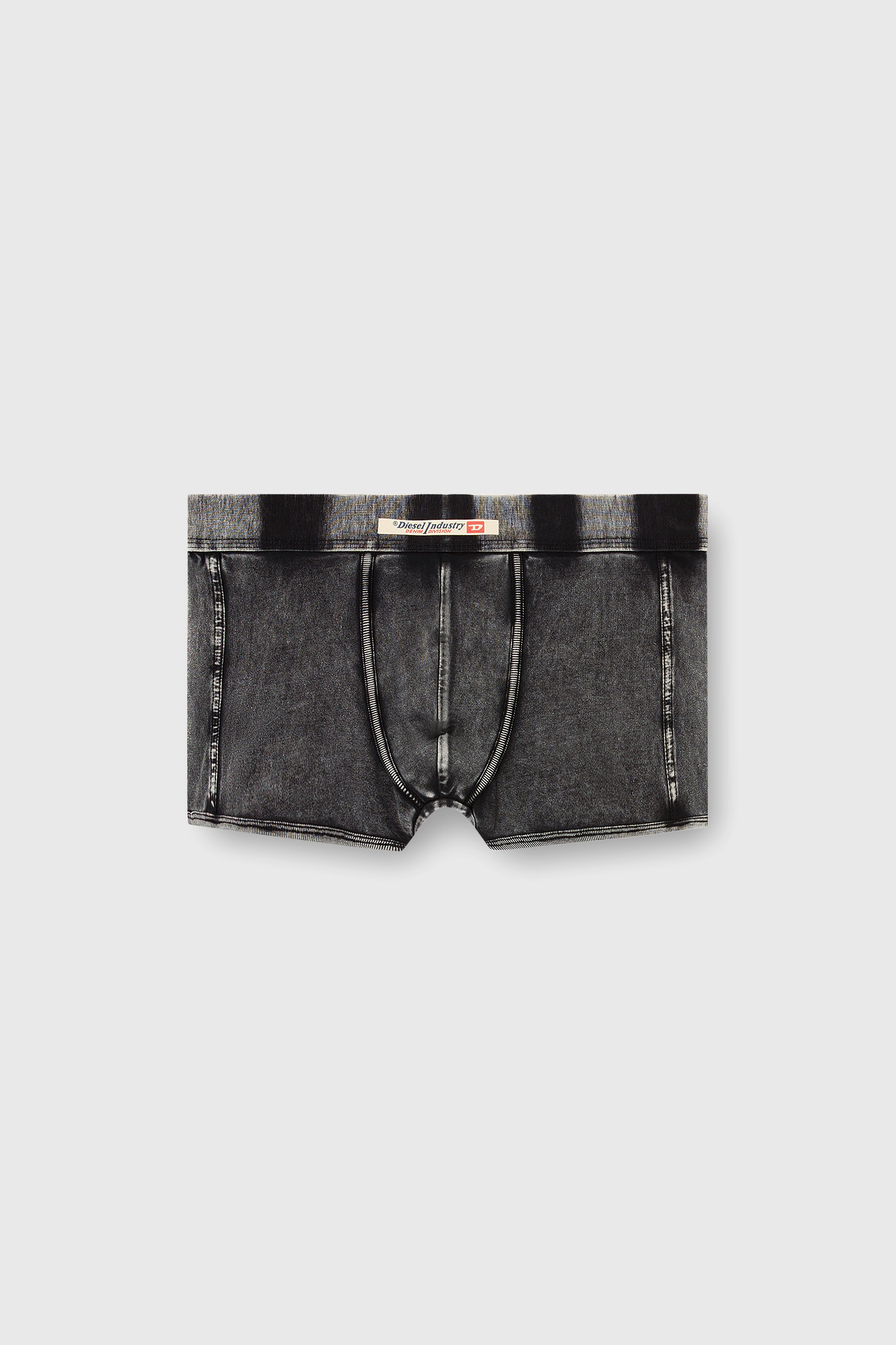 Diesel - DAMIEN-DNM, Man's Denim-effect boxer briefs in Black - 2