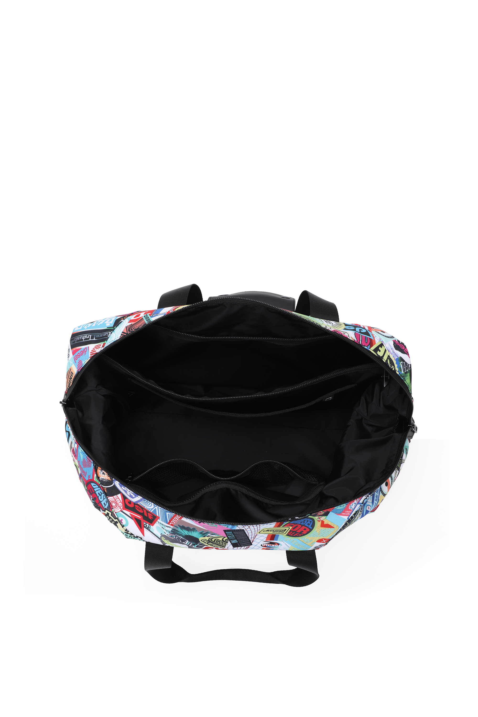 Diesel - DIESEL PC PRINTED DUFFLE-STICKERS- DSB00, Unisex's Pratical duffle bag with stickers in Multicolor - 4