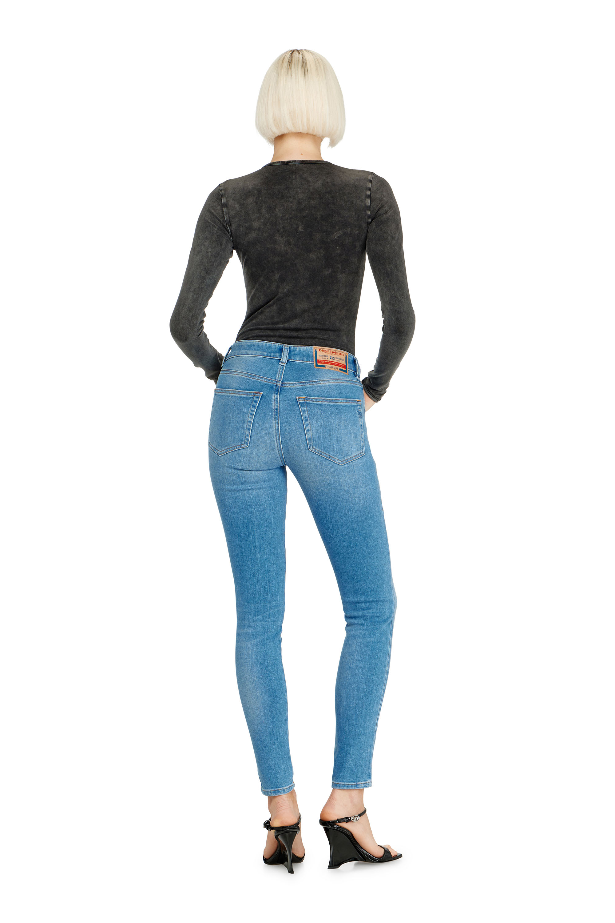 Diesel - Woman's Skinny Jeans 2017 Slandy 09L94, Light Blue - 3