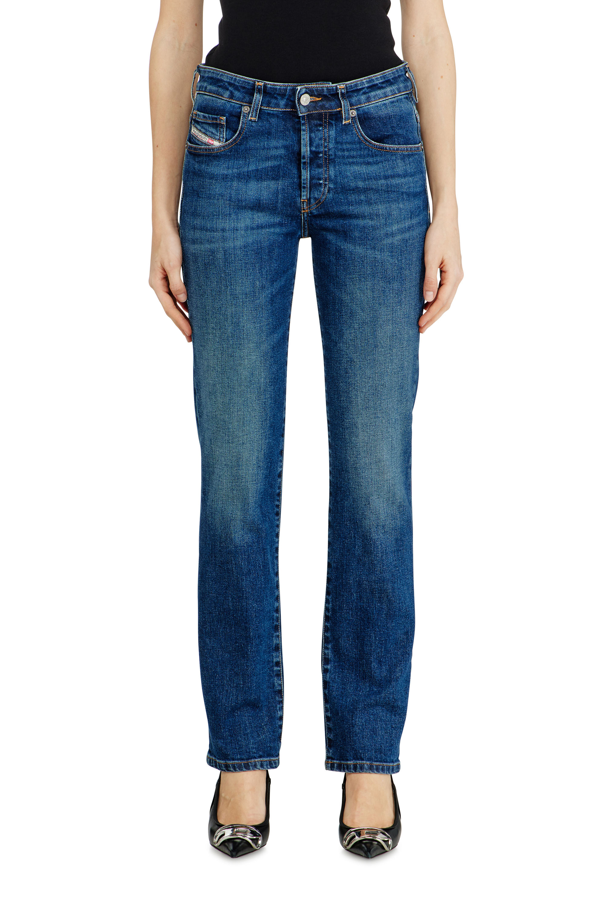Diesel - Woman's Regular Jeans 1989 D-Mine 09I28, Dark Blue - 2