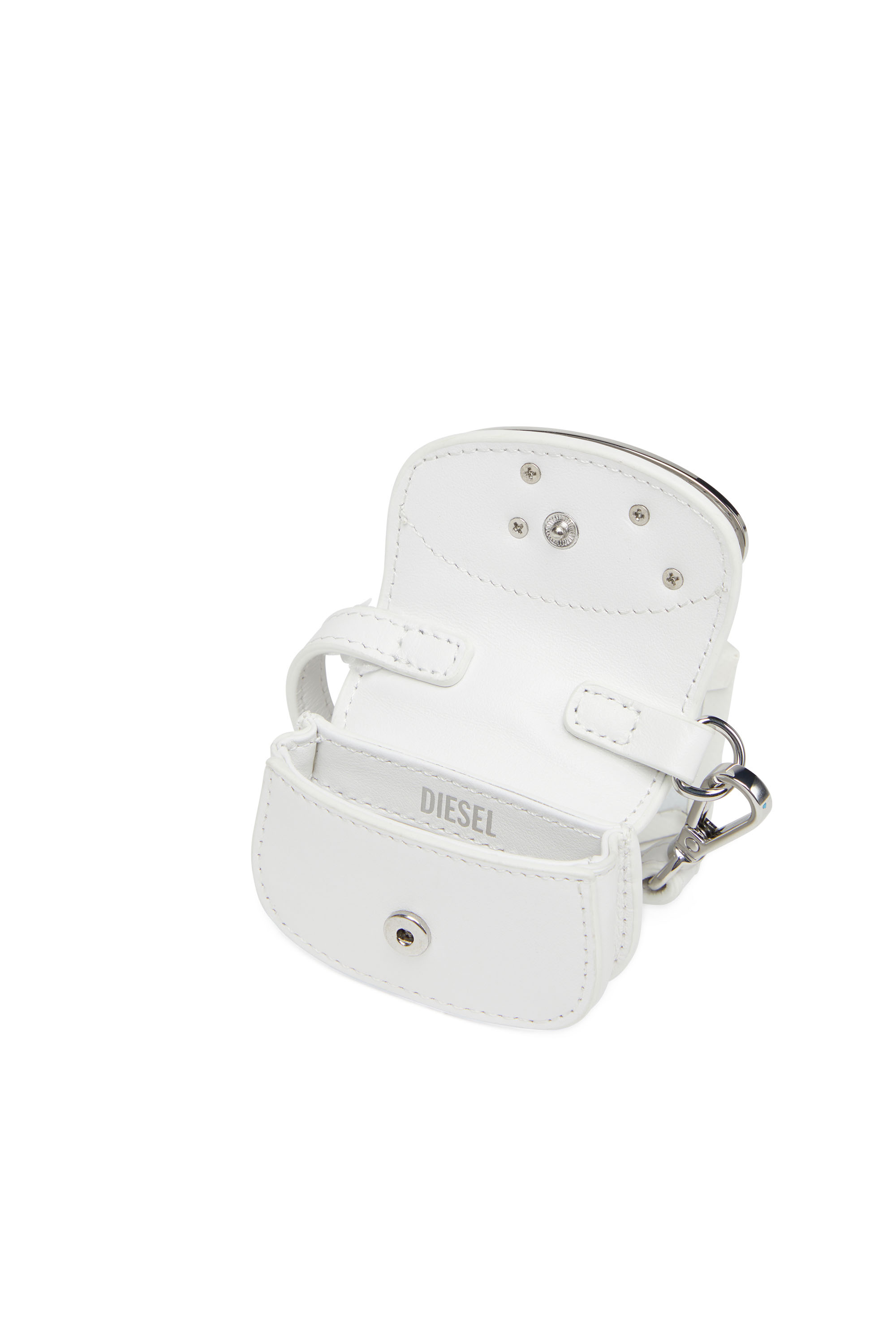 Diesel - 1DR MICRO, Woman's Leather bag charm in White - 3