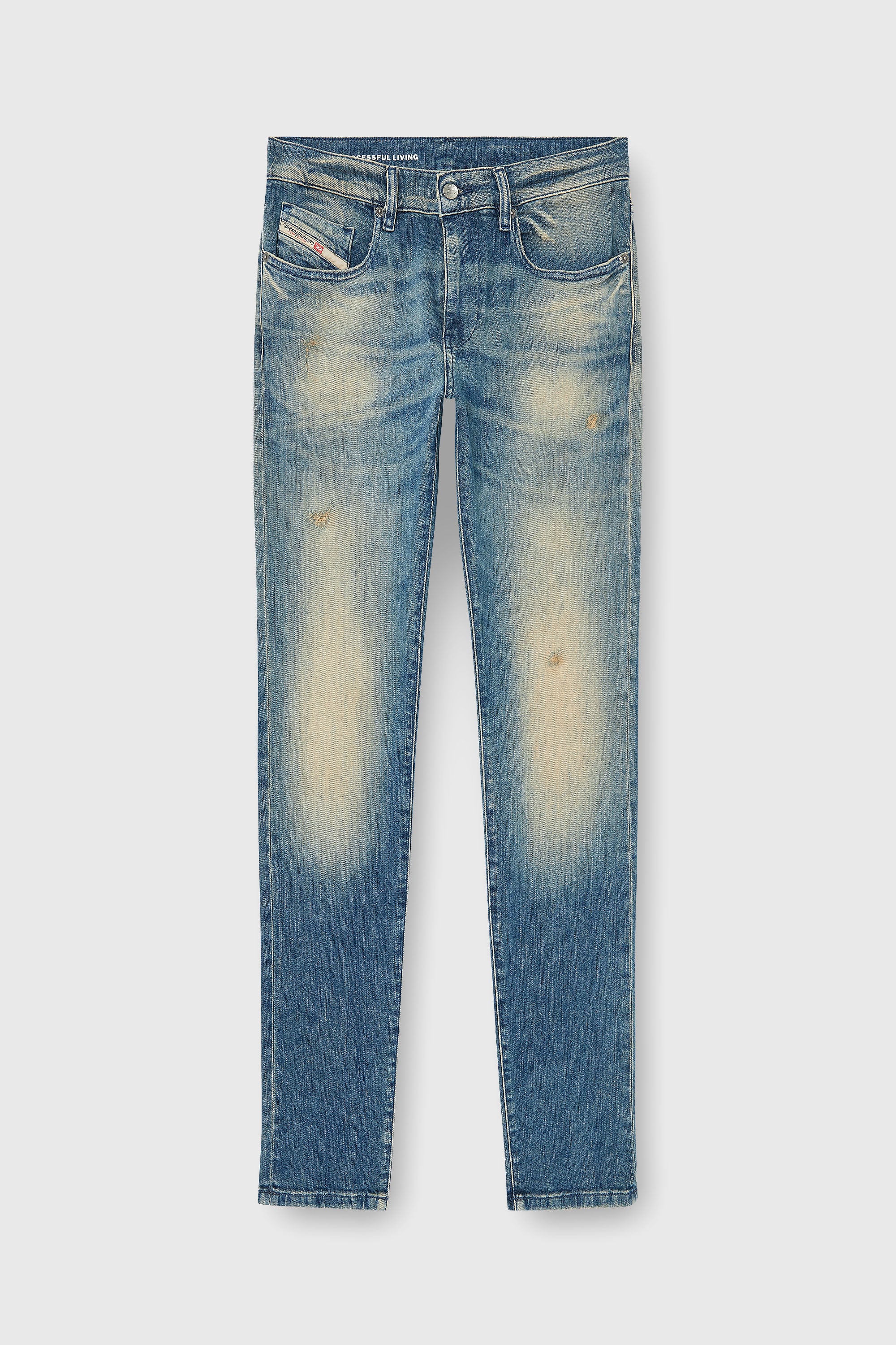 Diesel - Man's Slim Jeans 2019 D-Strukt 0KBBW, Medium blue - 2
