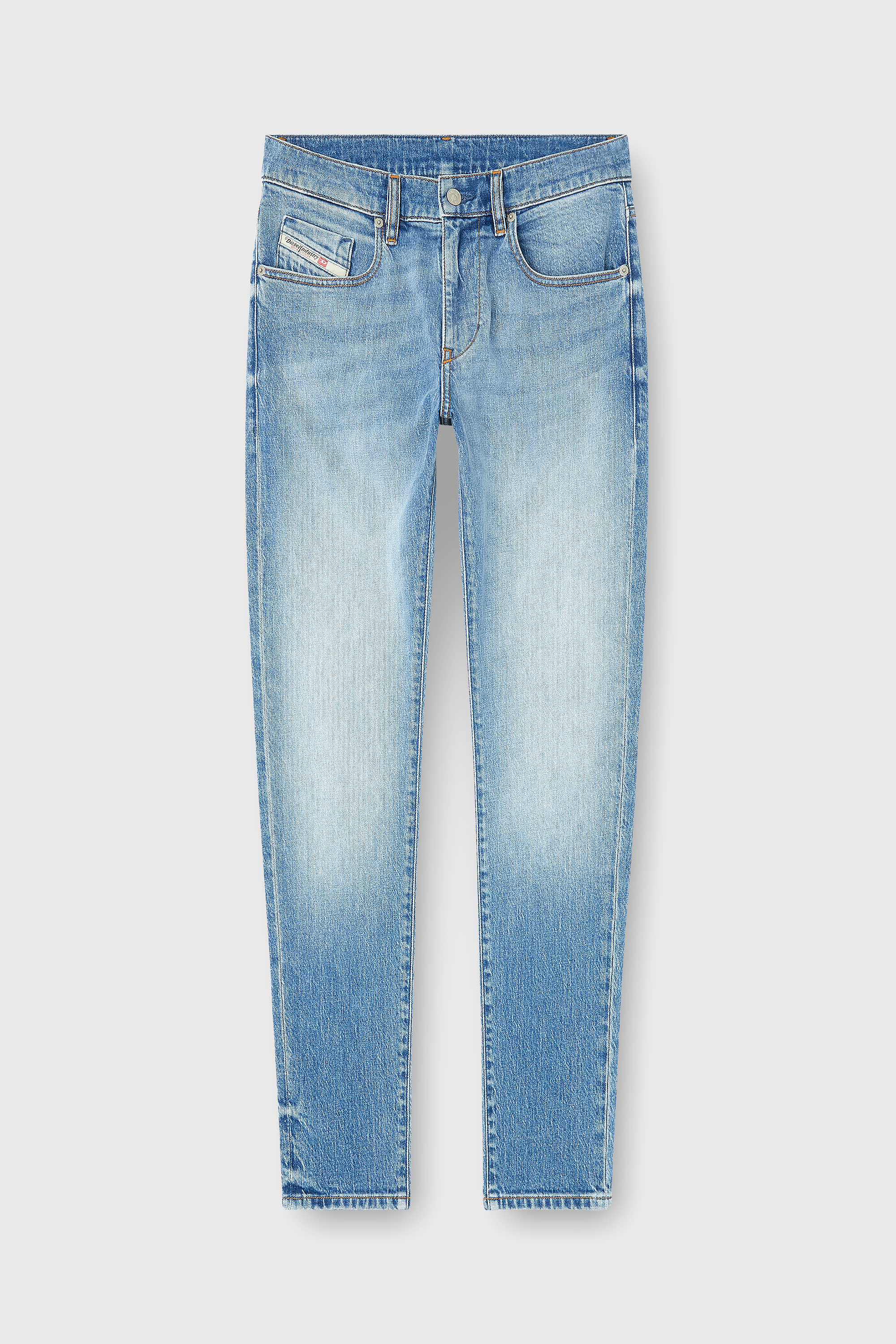 Diesel - Man's Slim Jeans 2019 D-Strukt 0ADBK, Light Blue - 4