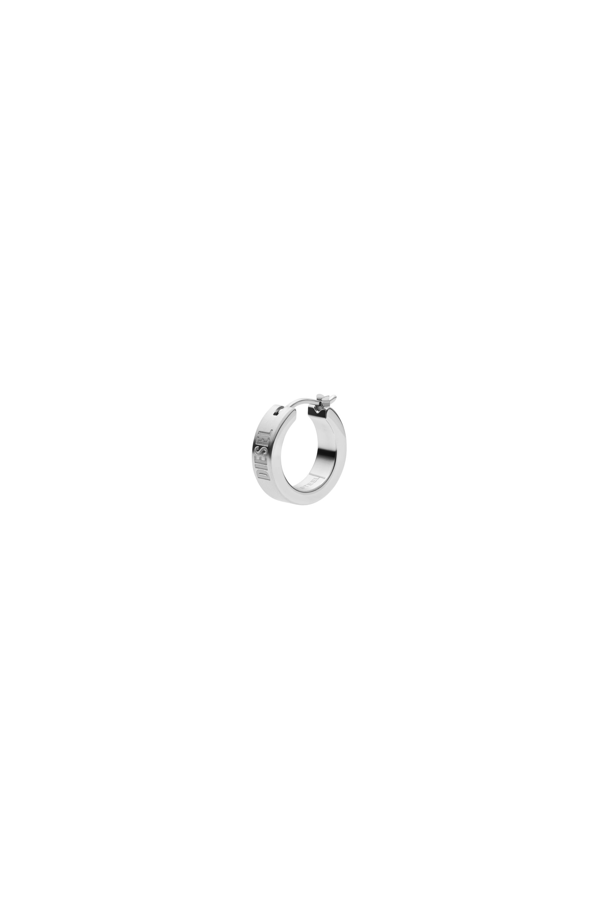 Diesel - DX1639040 JEWELLERY, Unisex's Stainless steel hoop earring in Silver - 1