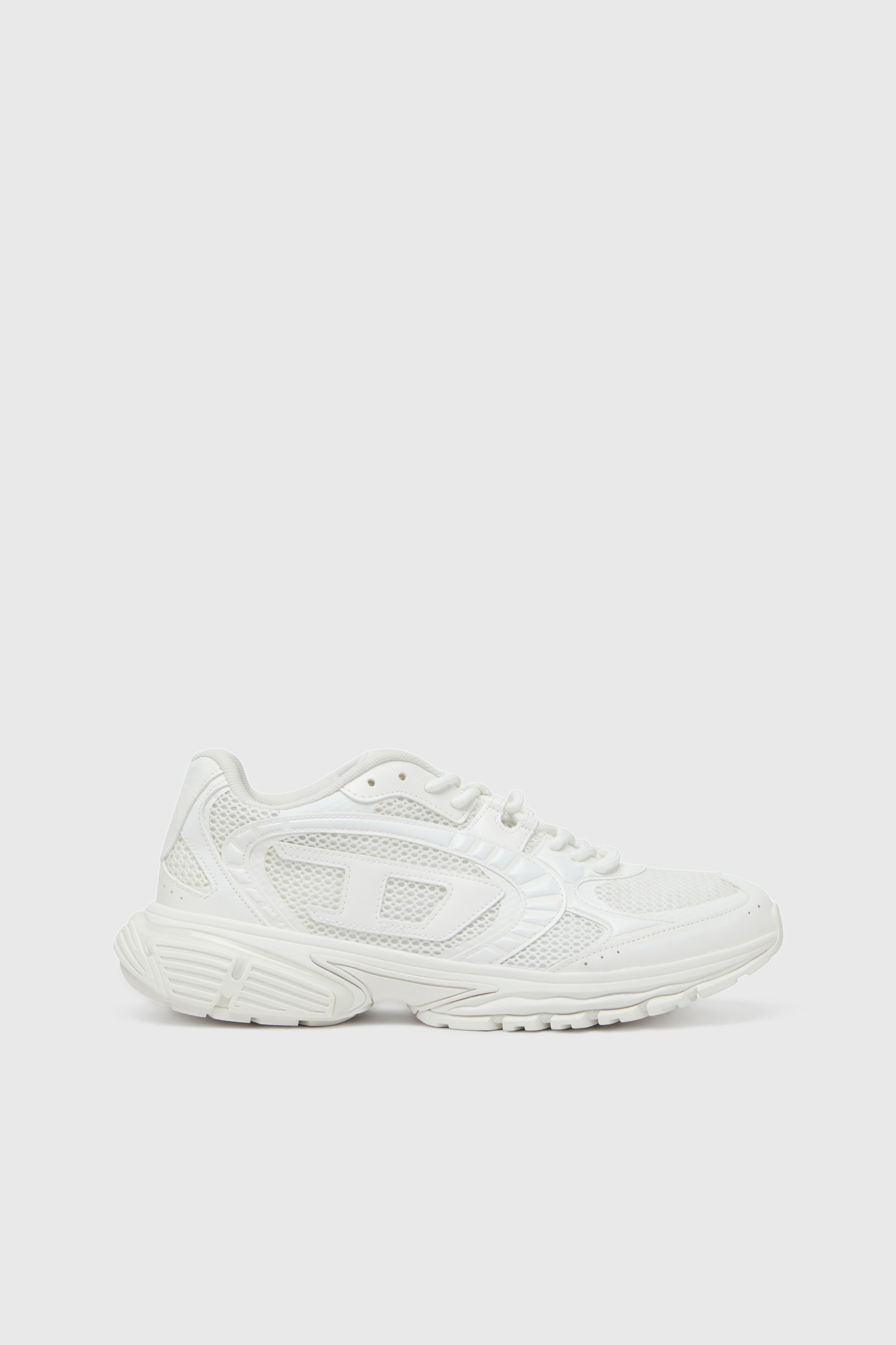 Diesel - S-PRO-V-DENSE LOW, Man's S-Pro-V-Dense-Mesh sneakers with Oval D logo in White - 1
