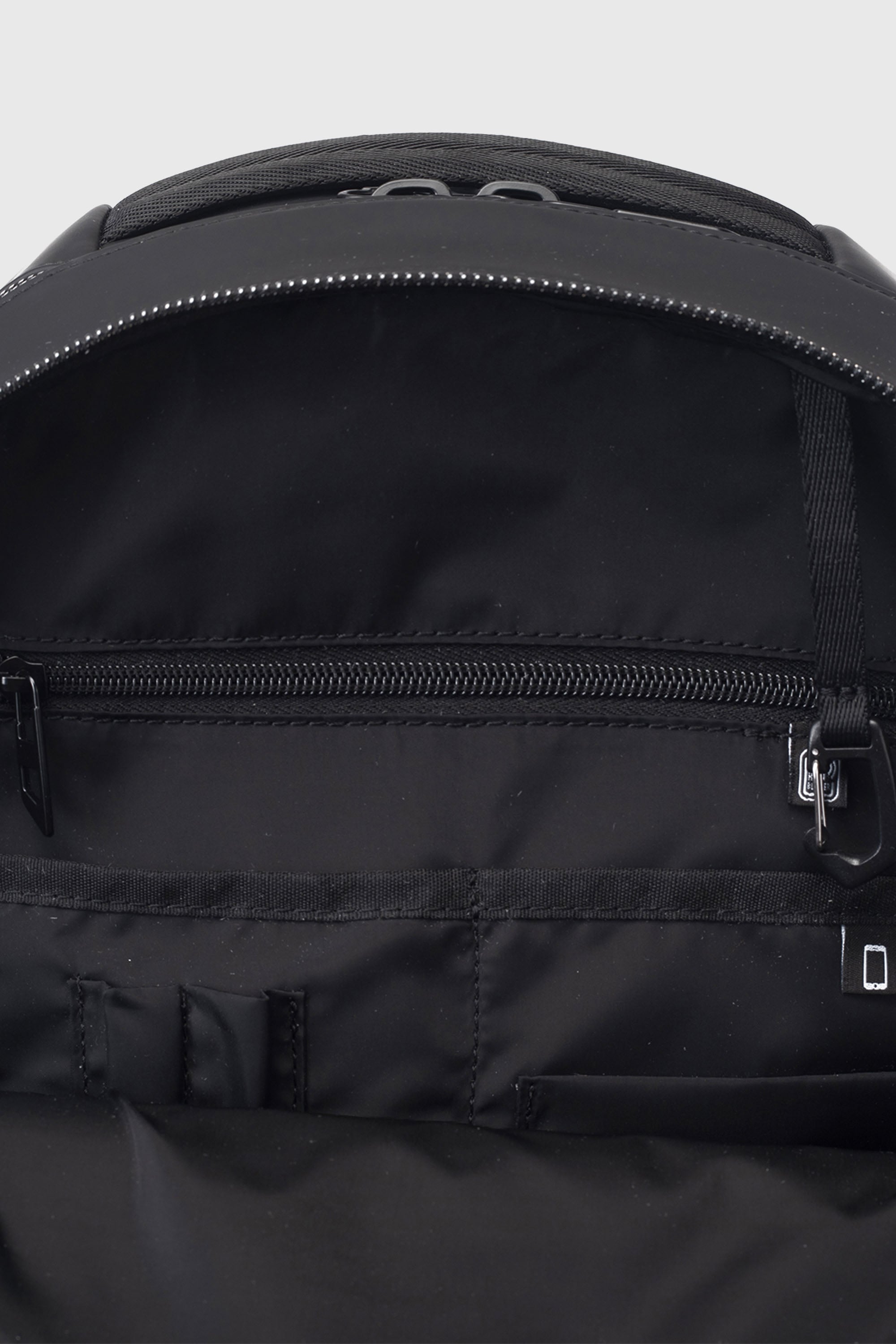 Diesel - DIESEL ALUMINUM BACKPACK DSB003, Unisex's Functional business backpack in Black - 2