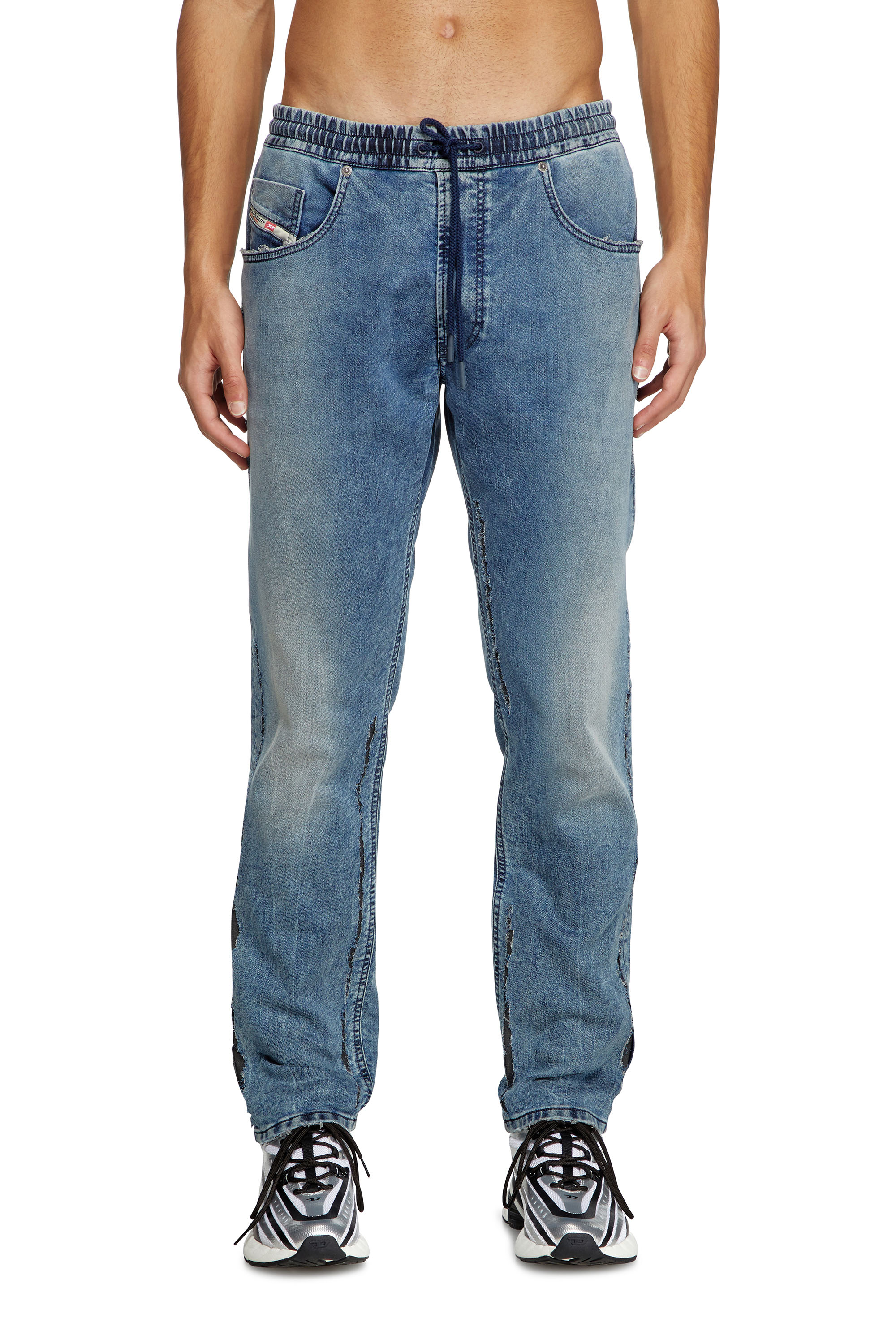 Diesel - Man's Regular 2030 D-Krooley Joggjeans® 09K64, Medium blue - 1