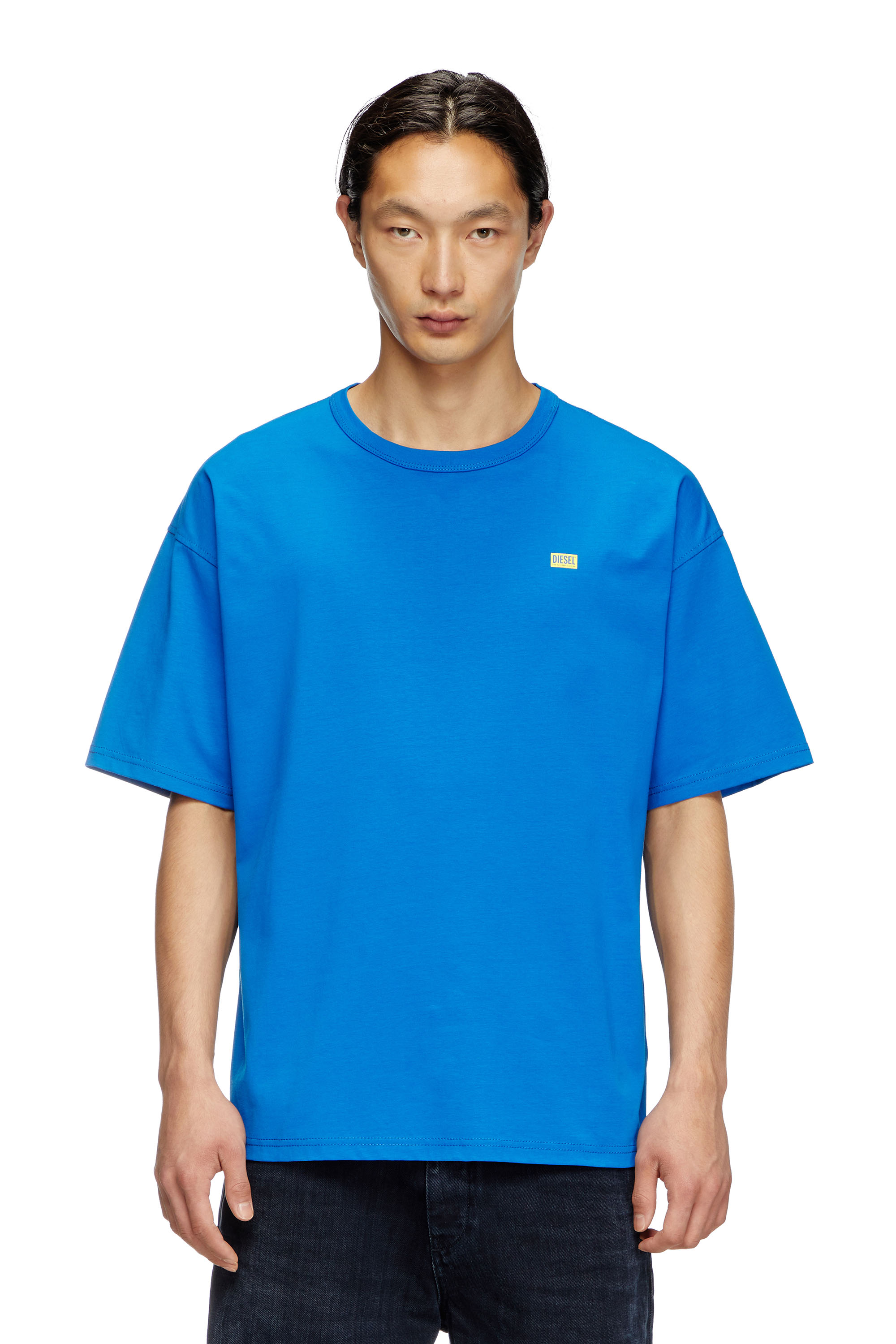 Diesel - T-BOXT-R30, Man's T-shirt with small logo in Blue - 1