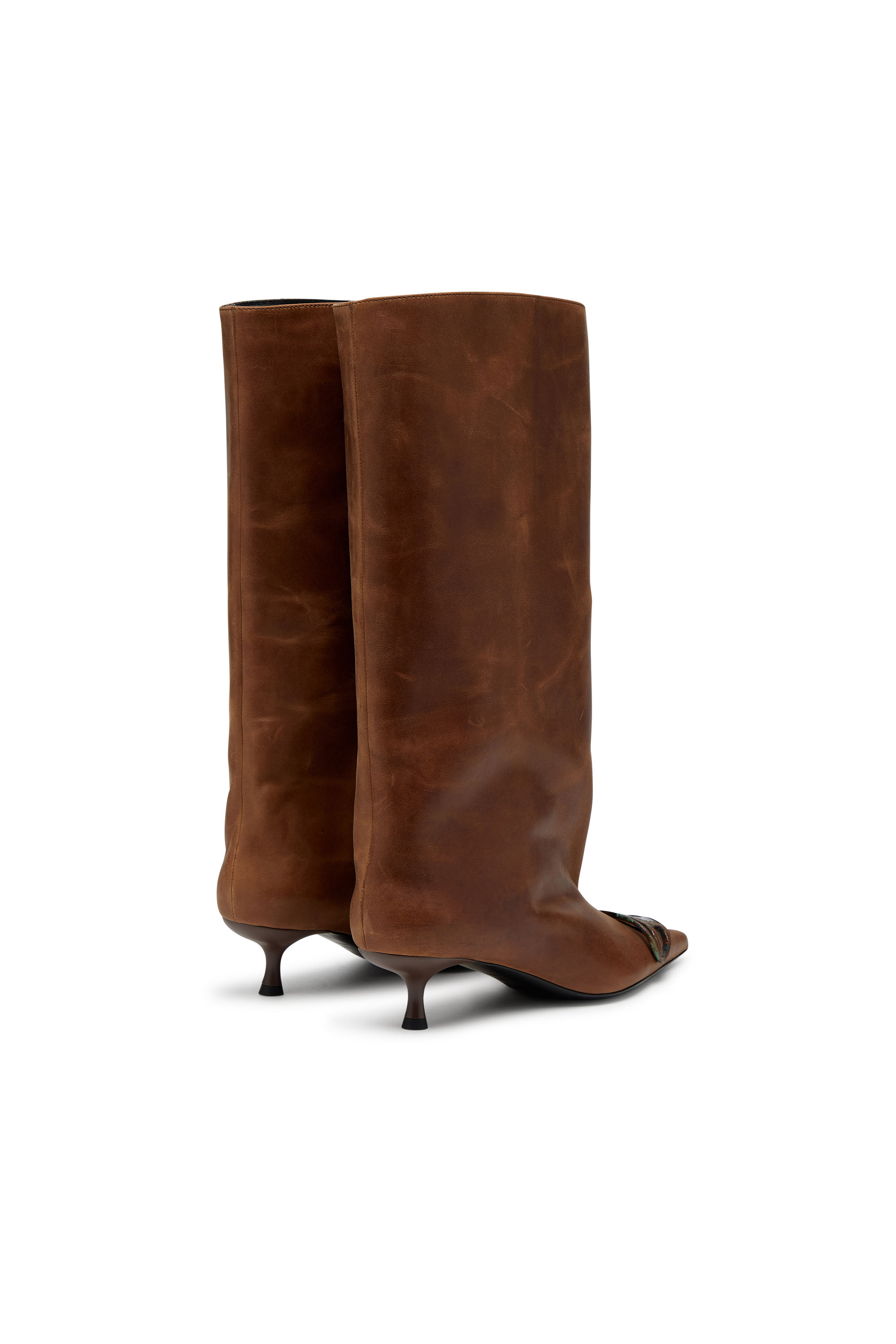 D-VENUS 40 KB TUBE, Brown Diesel - D-VENUS 40 KB TUBE, Woman's D-Venus-Knee-high boots in oiled leather in Brown - 3