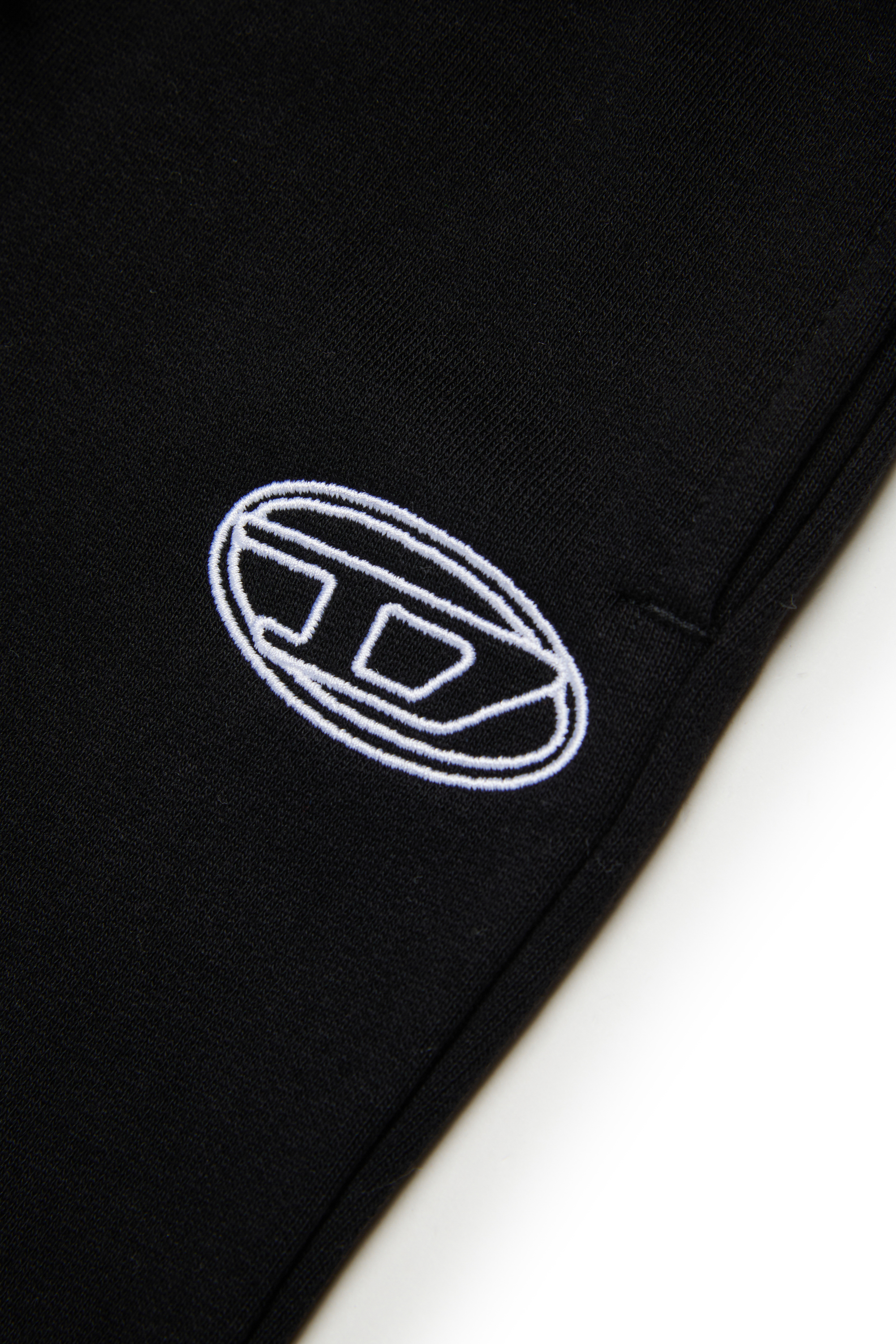 Diesel - PEBIRT, Woman's Cotton pants with embroidered logo in Black - 4