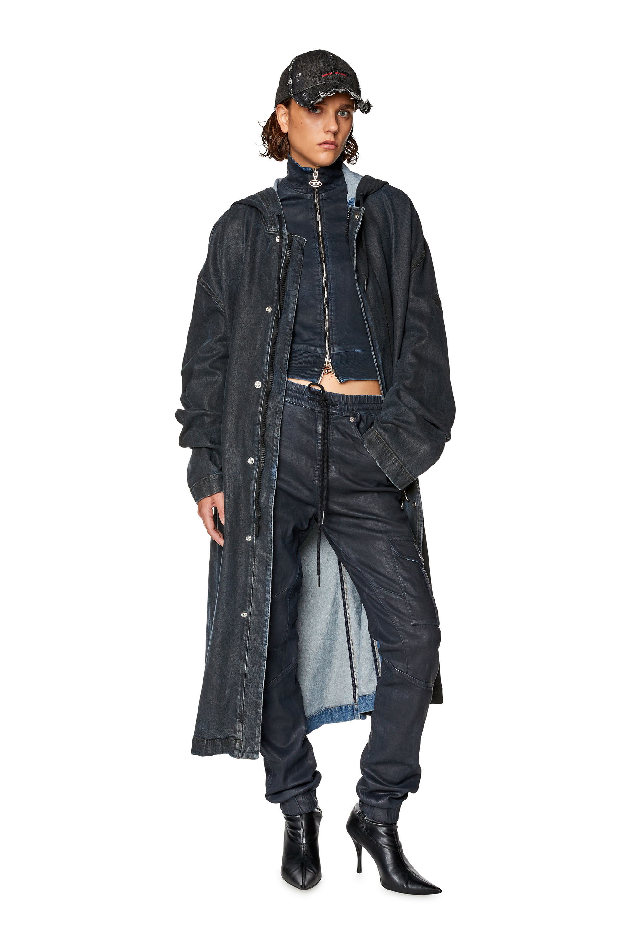 Diesel - Slim D-Ursy Track Denim 09H05, Dark Blue - Image 4