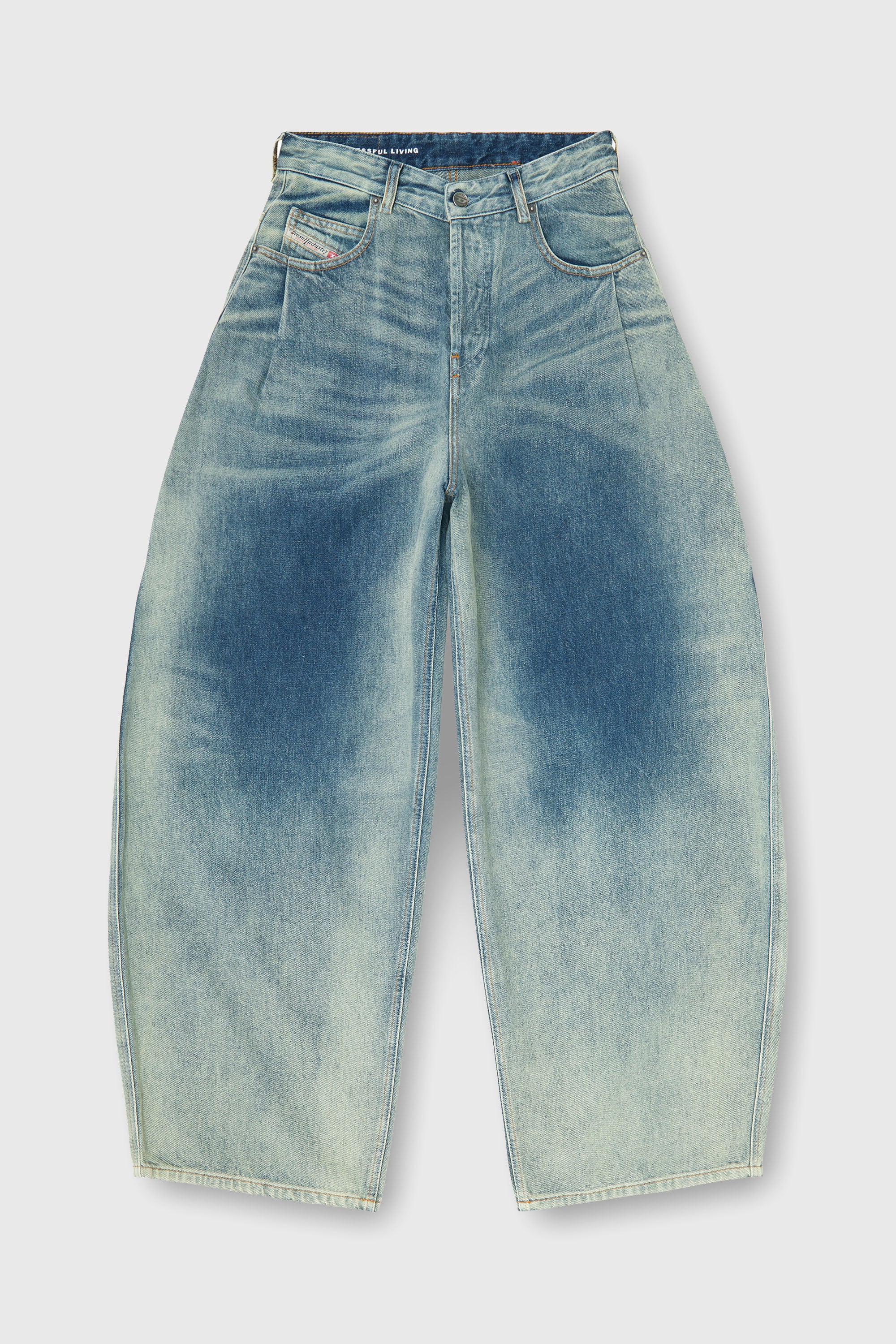 Diesel - Woman's Relaxed Jeans 1987 D-Khelz 007EF, Medium blue - 6