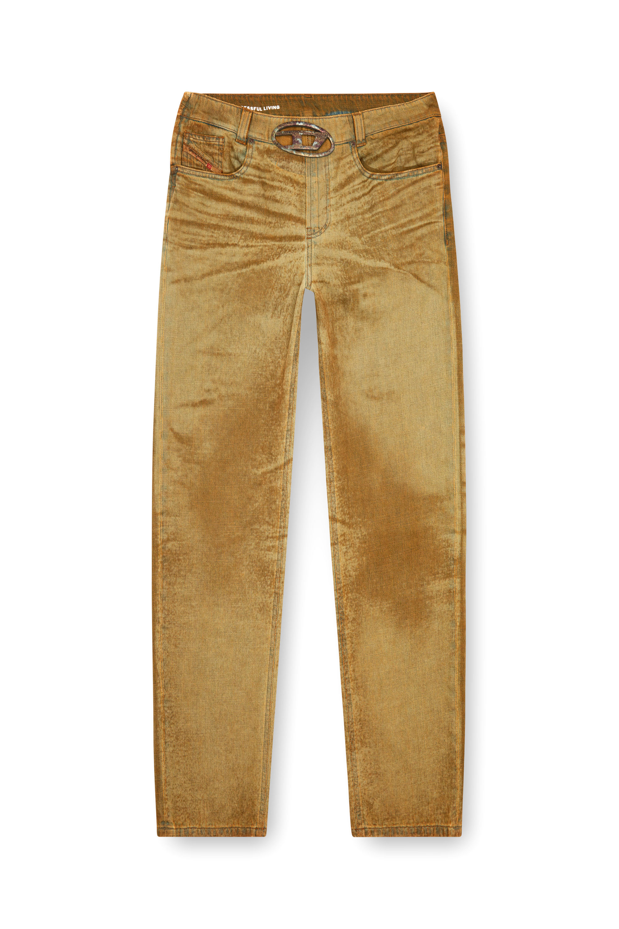 Diesel - Man's Straight Jeans 2010 D-Macs 0AJET, Light Brown - 5