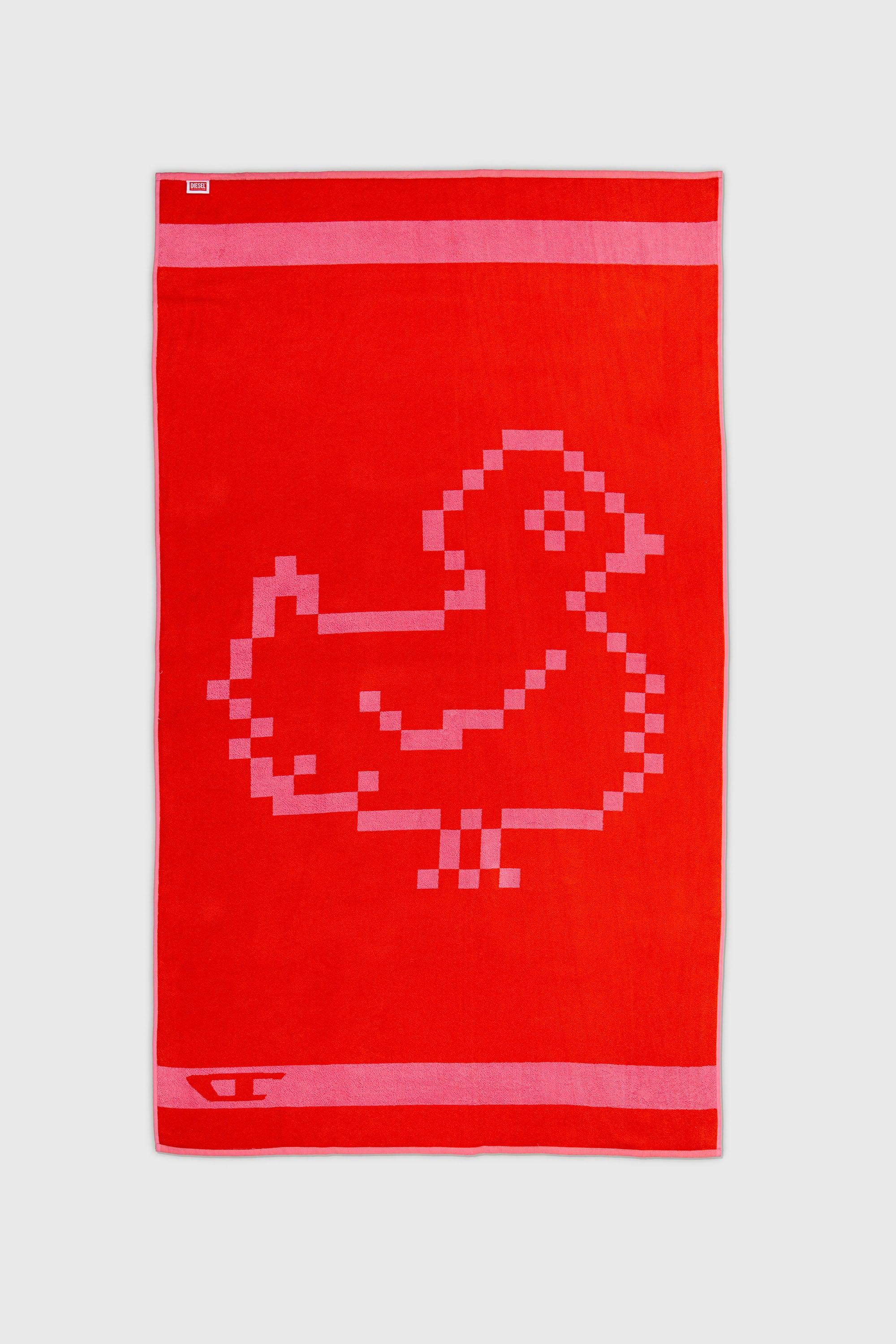 Diesel - 1018133  PIXEL TOYS 1 PINK/RED TOWEL, Unisex's Terry towel 100x180 cm in Red - 2