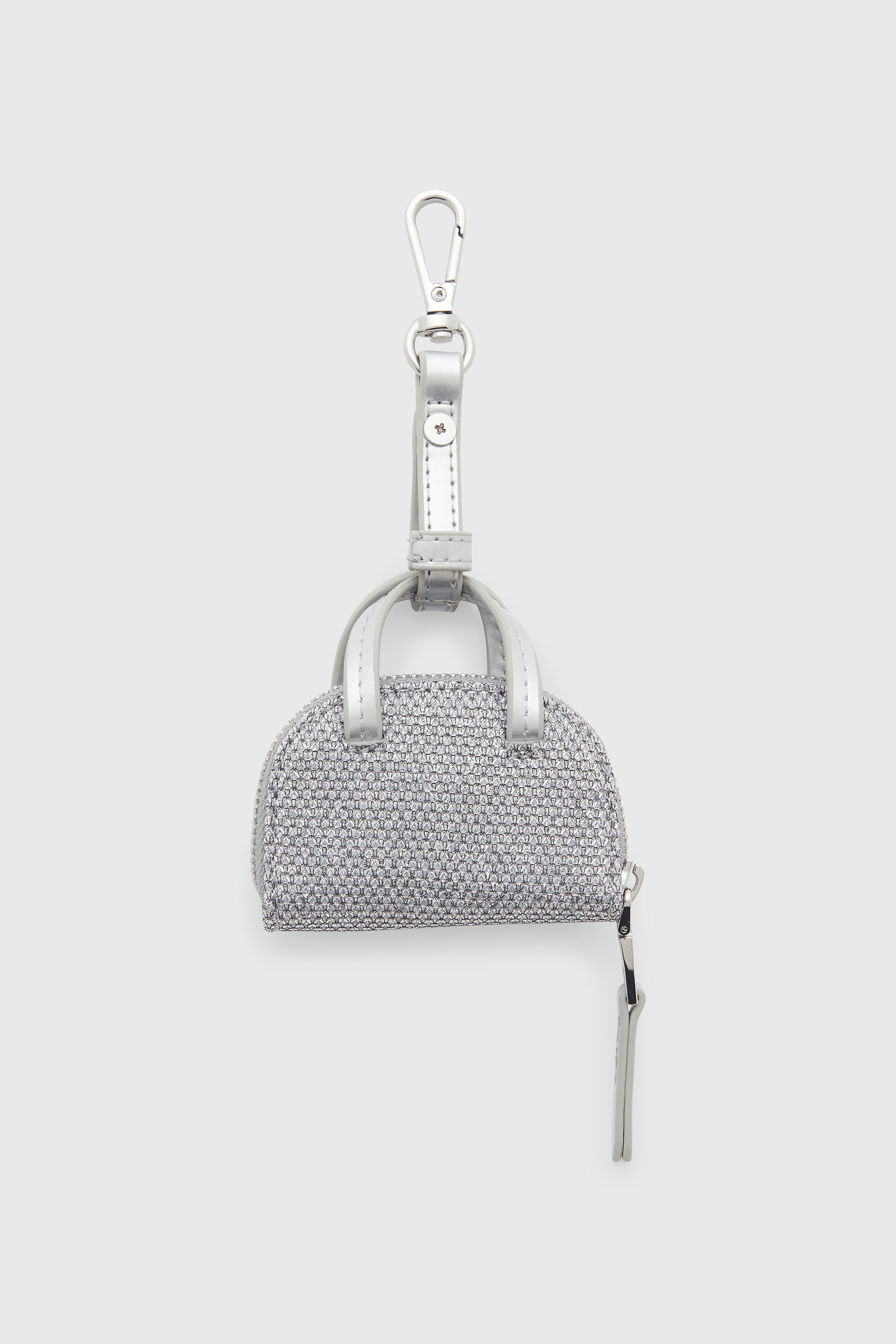 Diesel - 1DR DOME CHARMS, Woman's 1DR Dome - Charm in Lurex fabric in Silver - 2