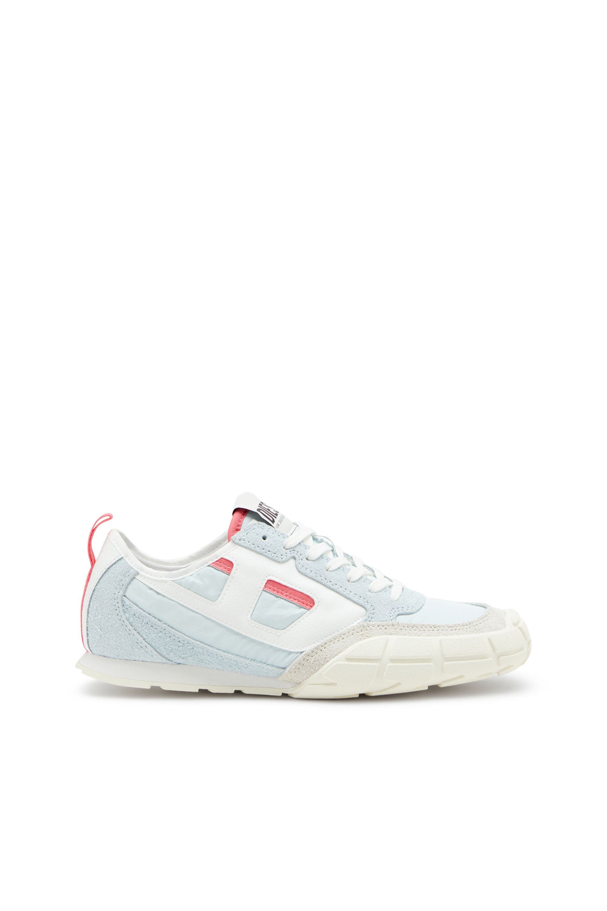 Diesel - S-PAGODHA LOW W, Woman's S-Pagodha-Sneakers in leather, suede and ripstop in Light Blue - 1