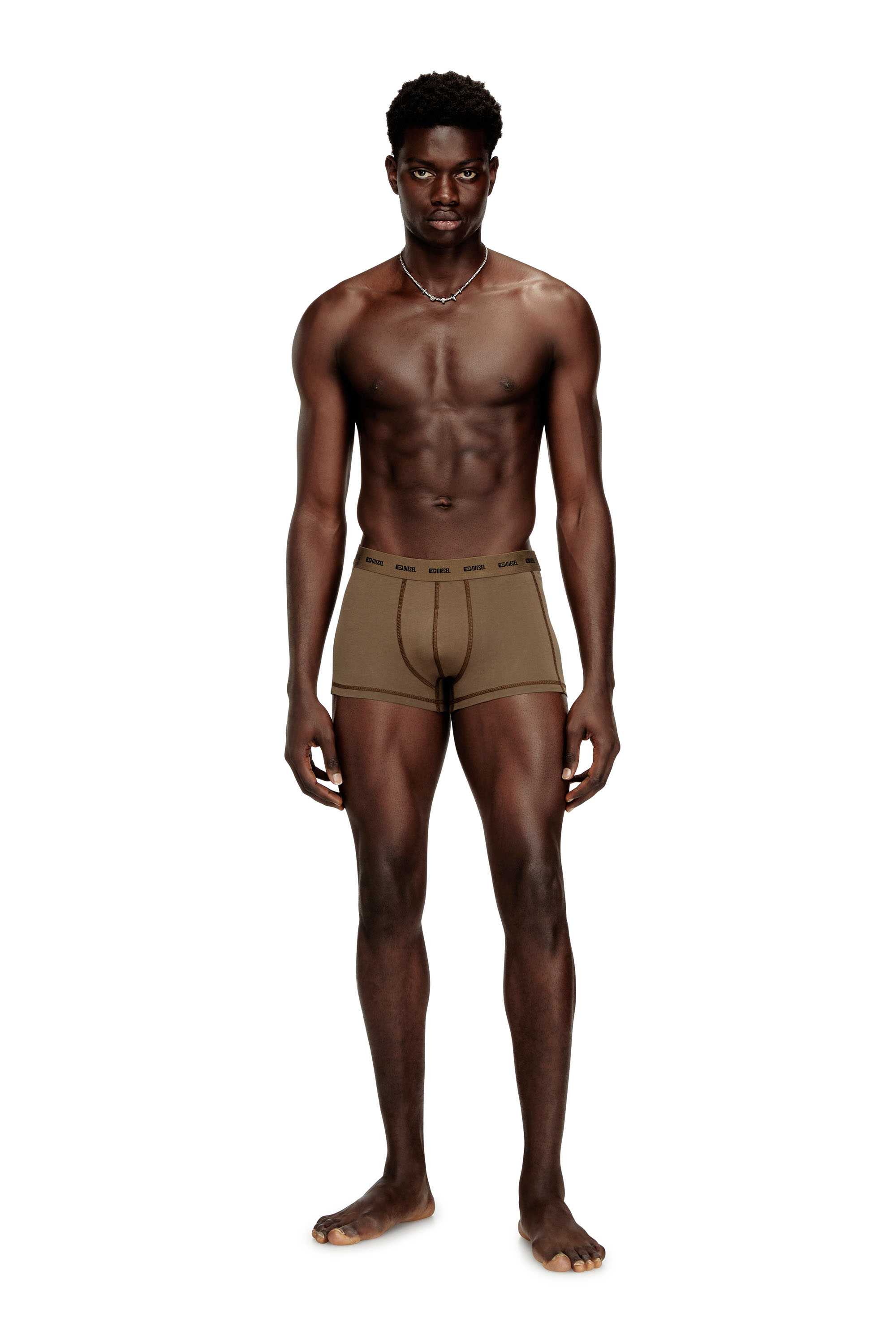 Diesel - DAMIEN-UTLT-3PACK, Man's 3-pack of boxer briefs in Light Brown - 2