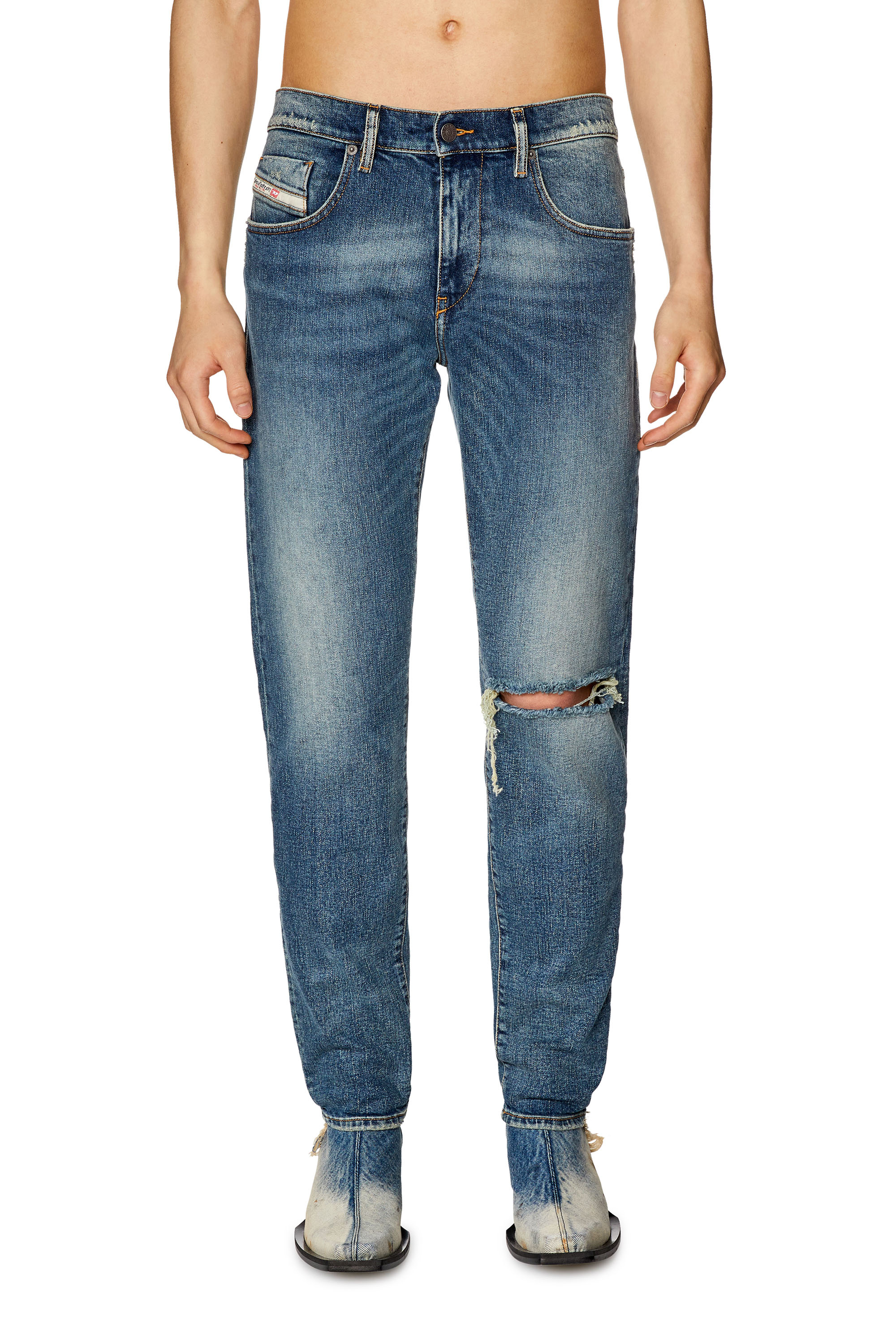 Diesel - Slim Jeans 2019 D-Strukt 007M5, Dark Blue - Image 1