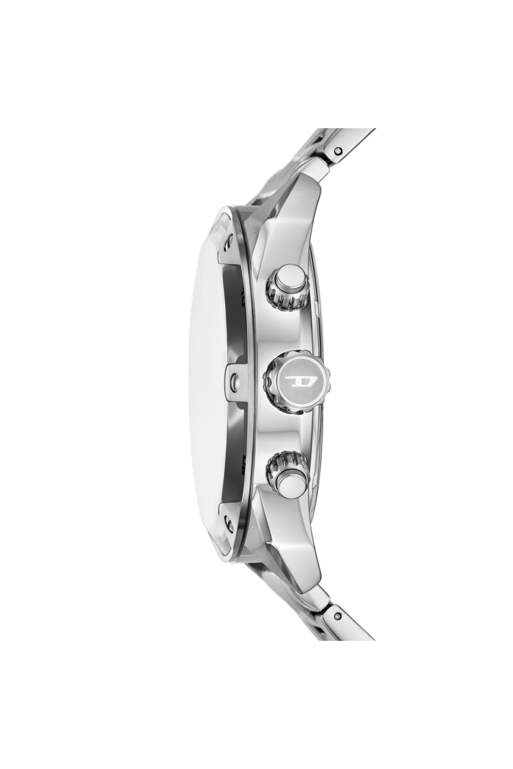 Diesel - DZ4677, Man's Diesel Spiked Chronograph Stainless Steel Watch in Silver - 3