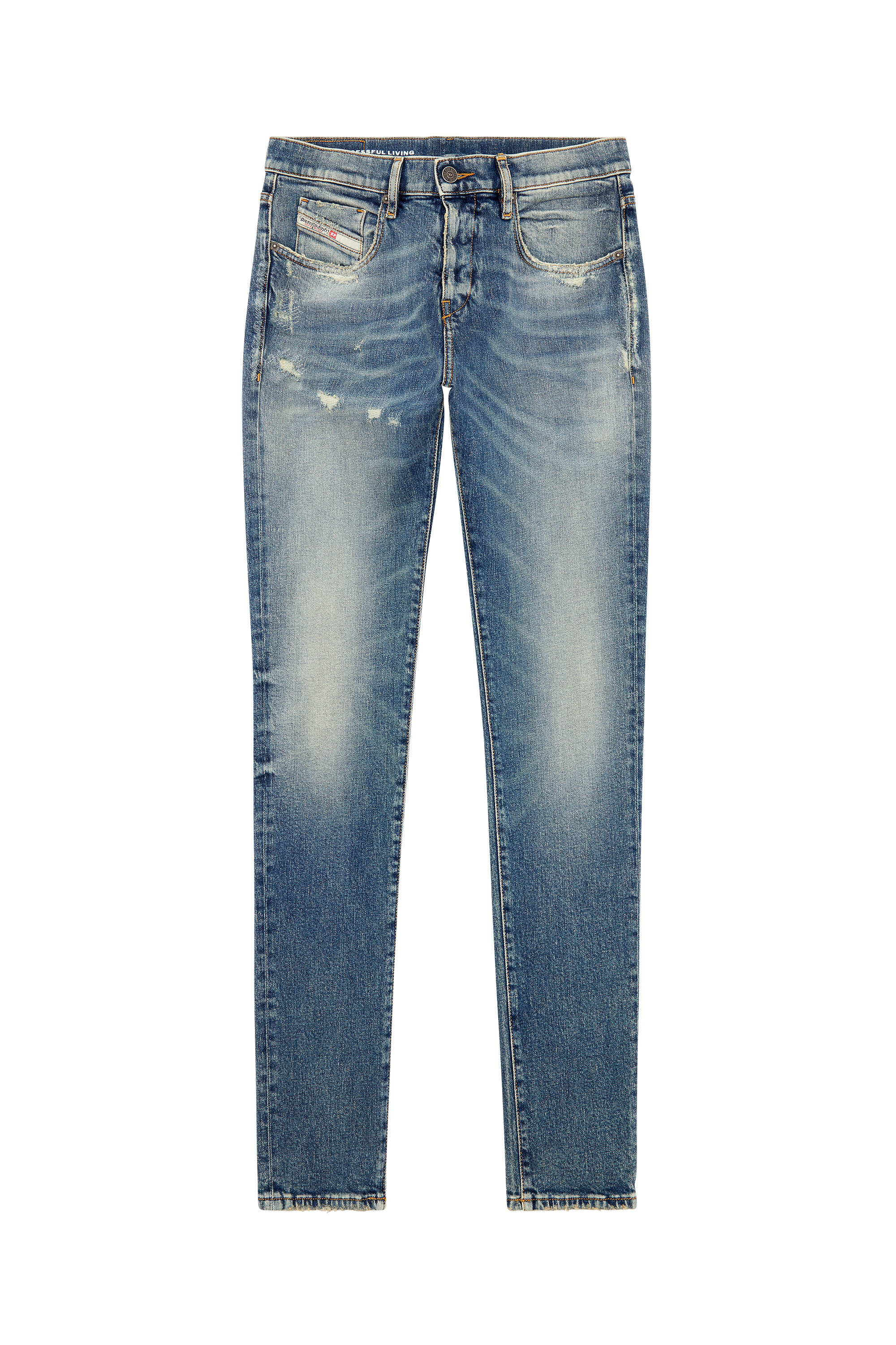 Diesel - Slim Jeans 2019 D-Strukt E07L1, Medium blue - Image 5