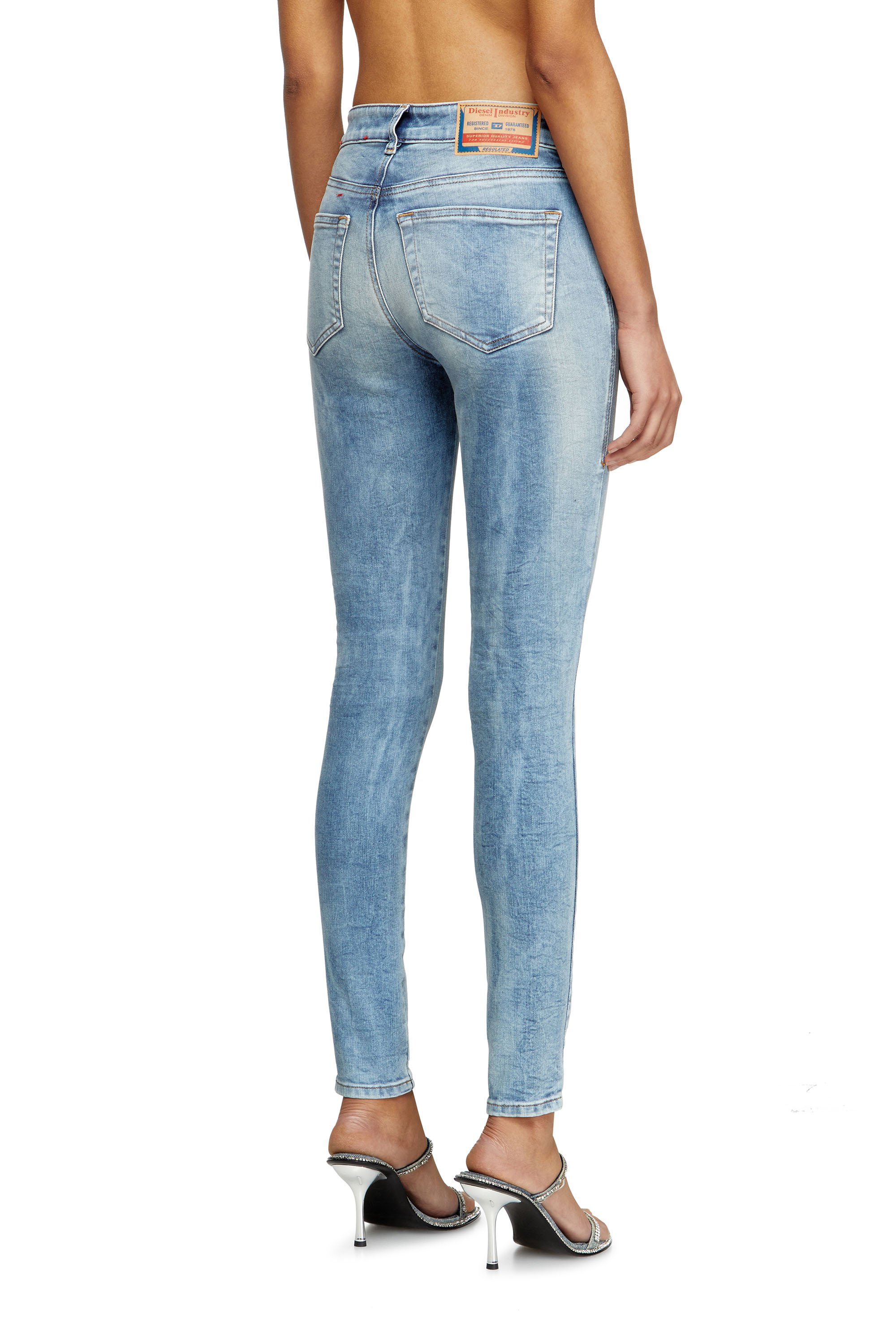 Diesel - Woman's Skinny Jeans 2017 Slandy 09K72, Light Blue - 4