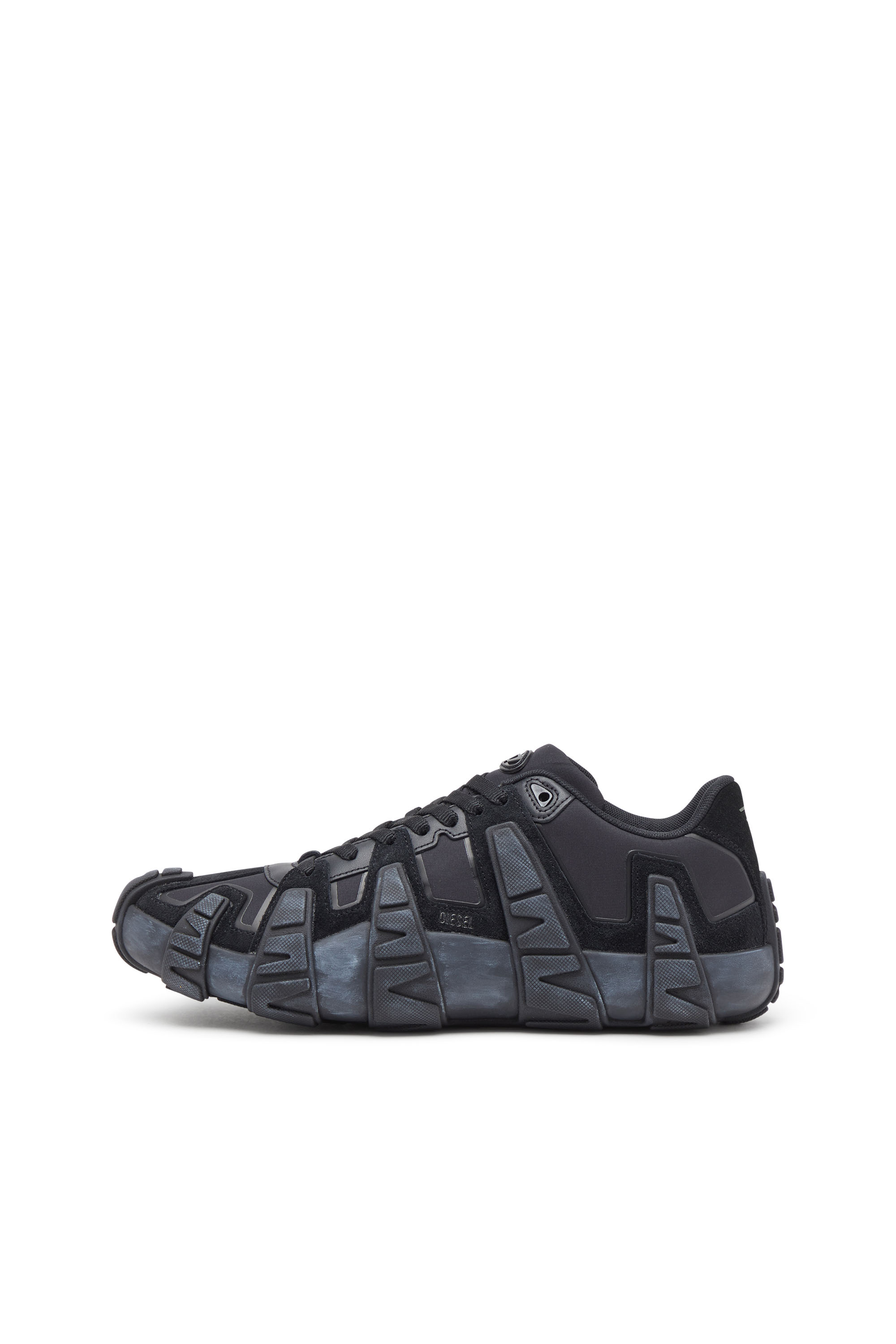 Diesel - S-D-GRIFFE LOW, Man's S-D-Griffe - Nylon sneakers in Black/Blue - 8
