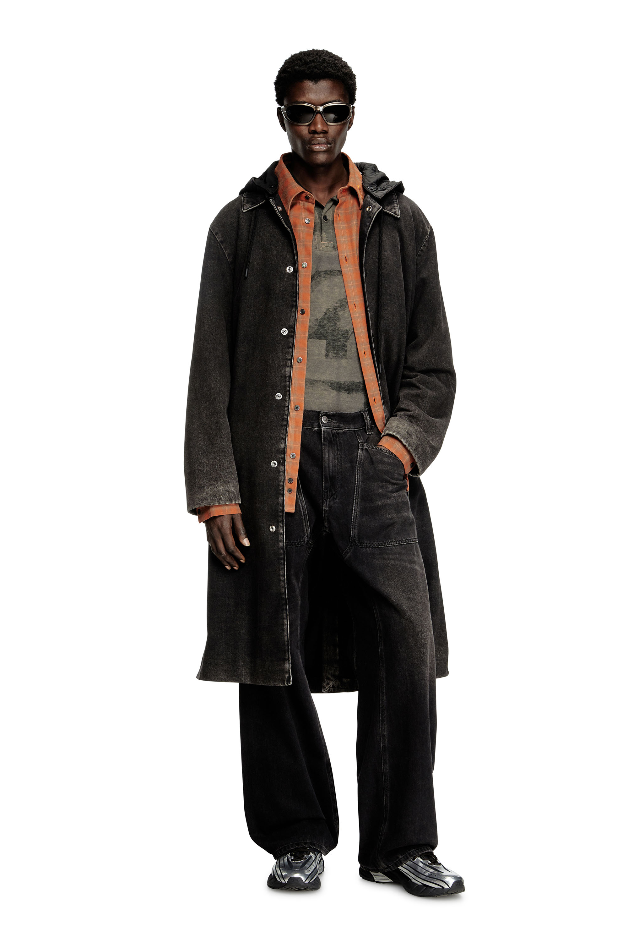 Relaxed Jeans D-Zeta 09J96, Black/Dark grey Diesel - Man's Relaxed Jeans D-Zeta 09J96, Black/Dark grey - 1