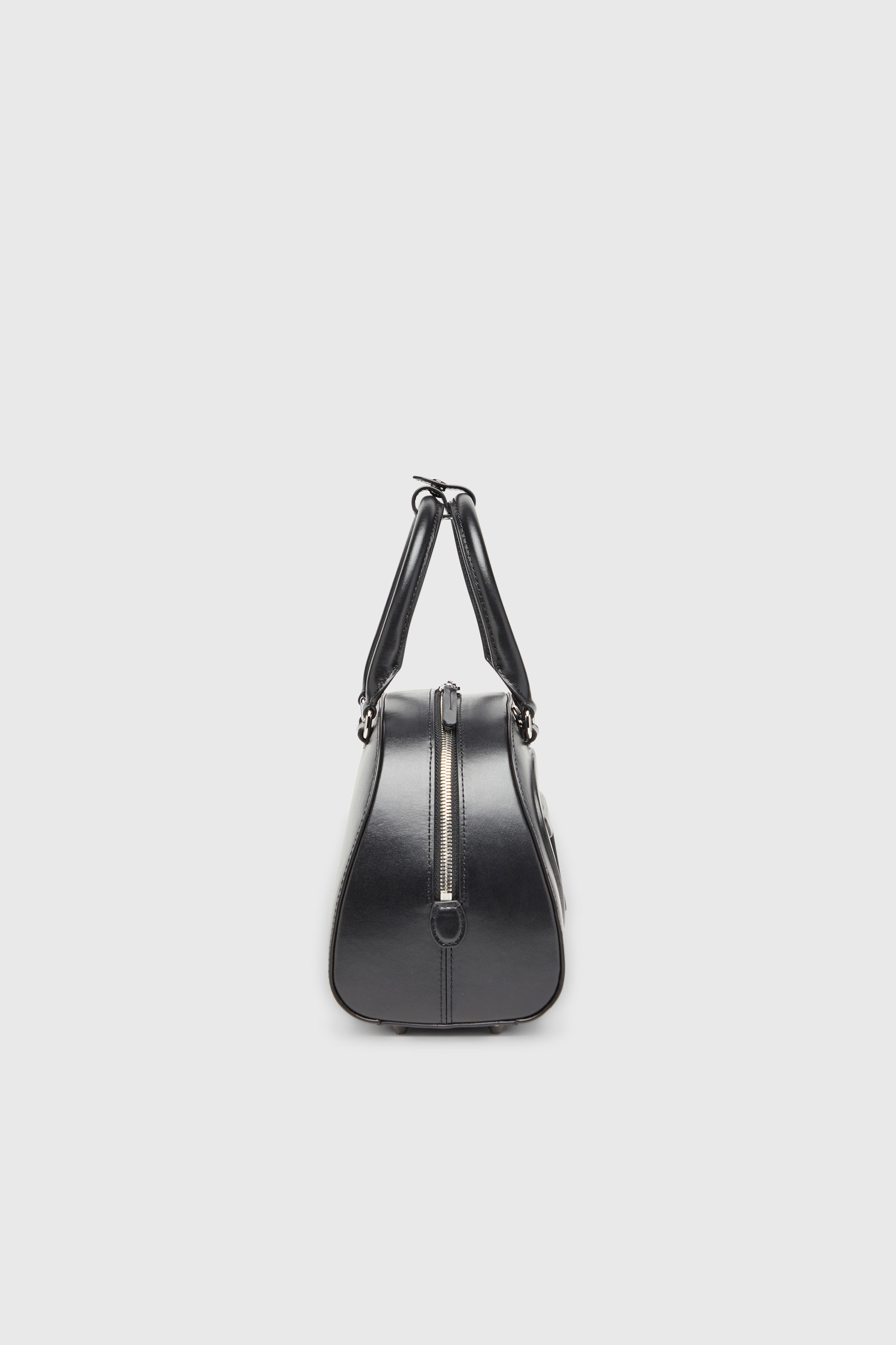 Diesel - 1DR DOME TOP HANDLE, Woman's 1DR Dome-Leather bowling bag in Black - 5