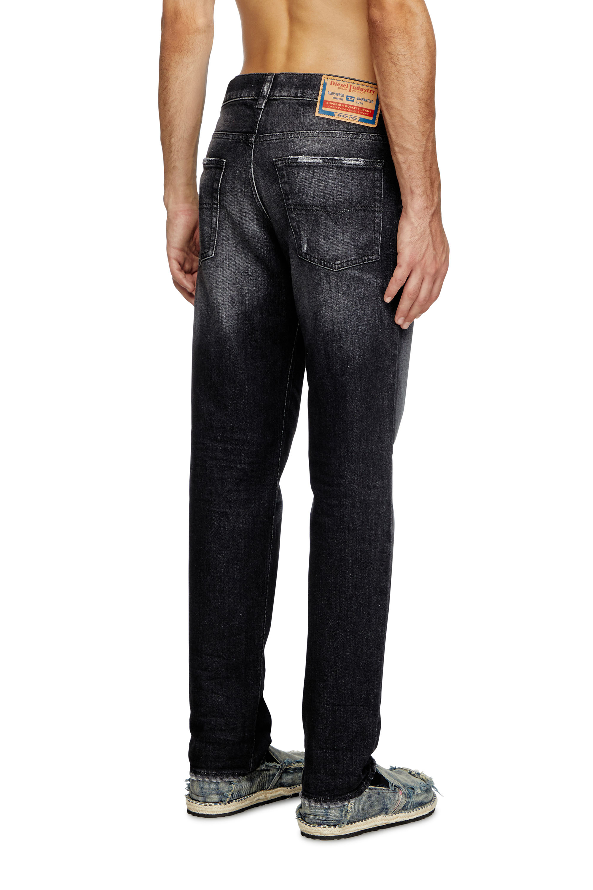 Diesel - Man's Regular Jeans 2023 D-Finitive 09L50, Black/Dark grey - 4