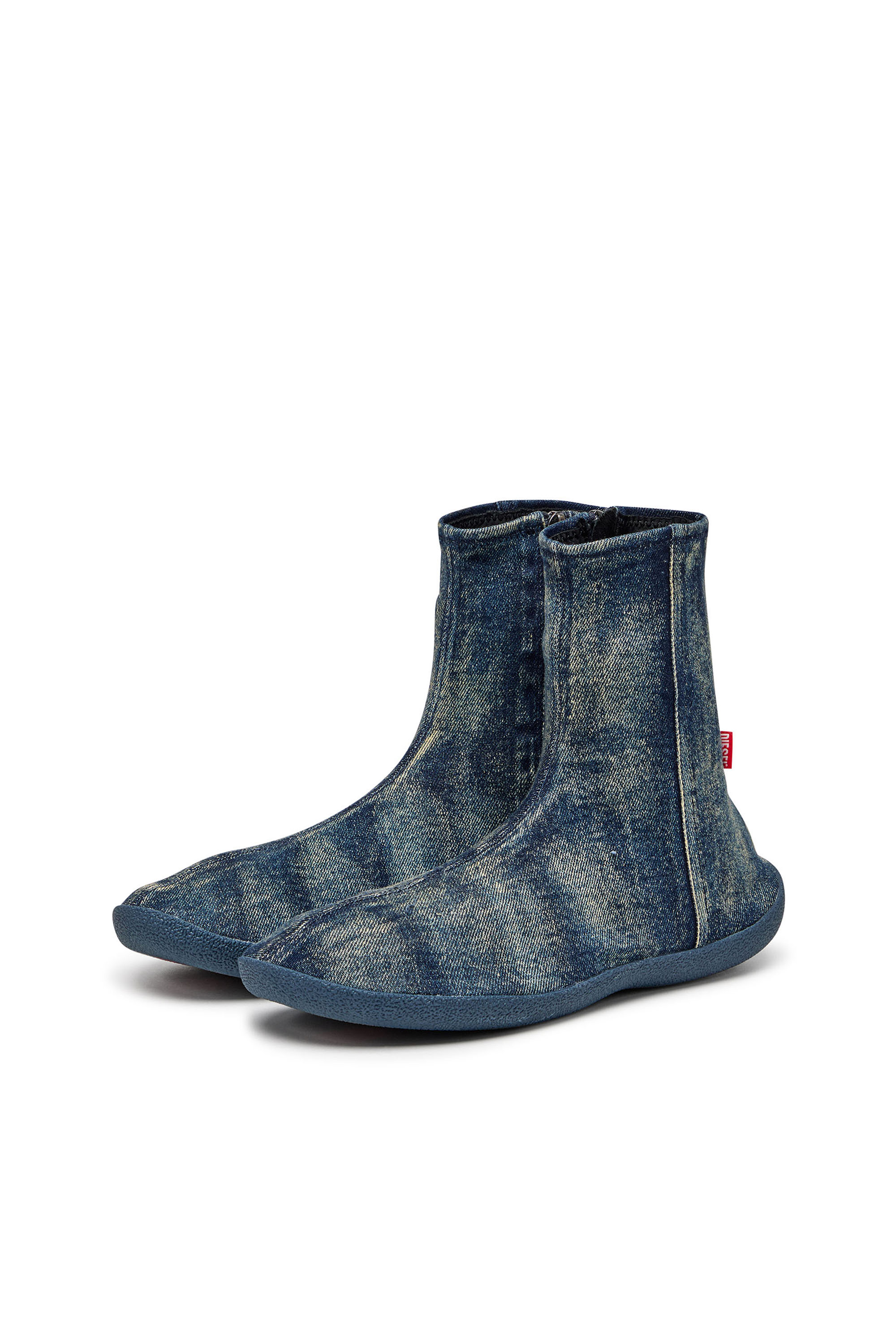 Diesel - D-SHOCK BT, Man's D-Shock Bt-Socks boots in solarised denim in Blue - 8