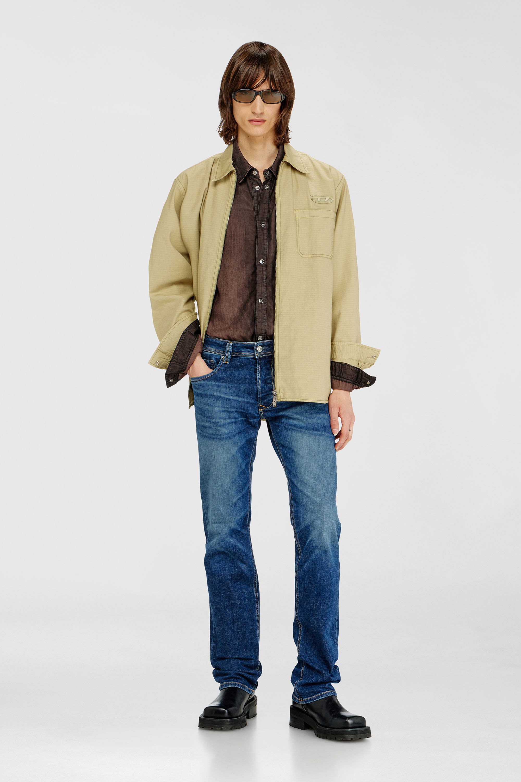 Diesel - Man's Regular Jeans 1985 Larkee 09J47, Dark Blue - 1