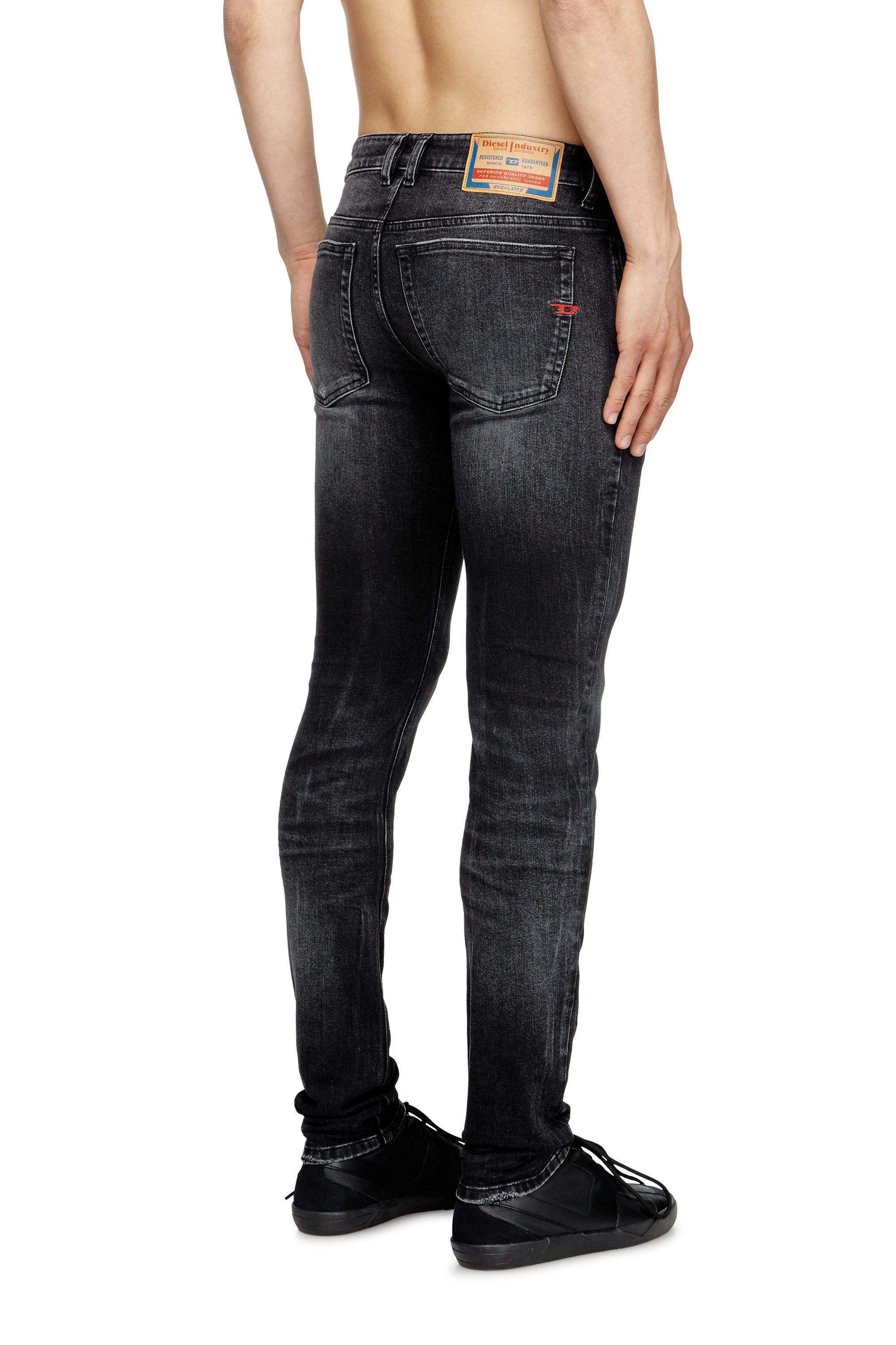 Diesel - Man's Skinny Jeans 1979 Sleenker 0DBDP, Black/Dark grey - 4