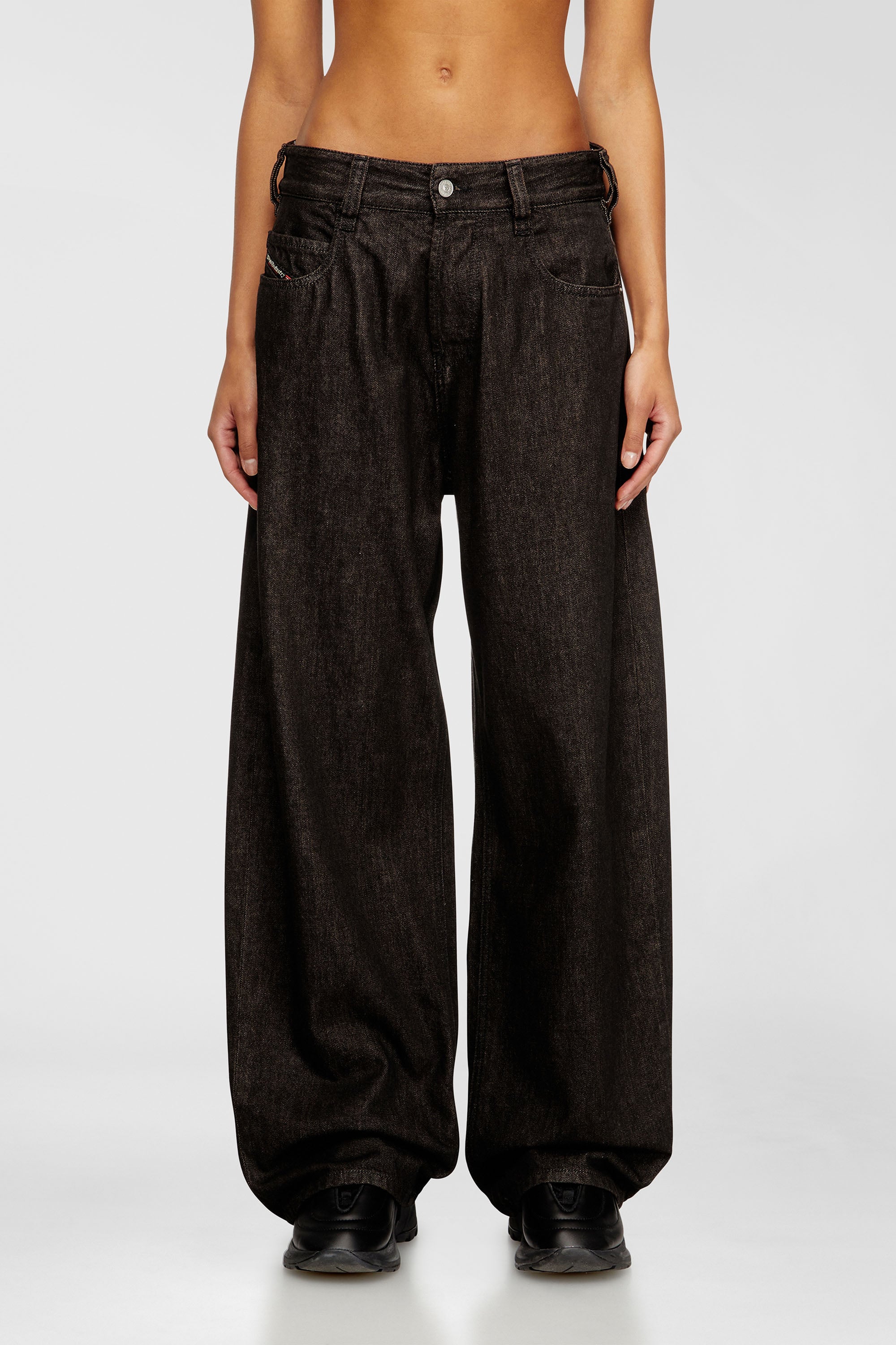 Diesel - Unisex's Relaxed Jeans 1997 D-Enim-M 09N25, Black/Dark grey - 2