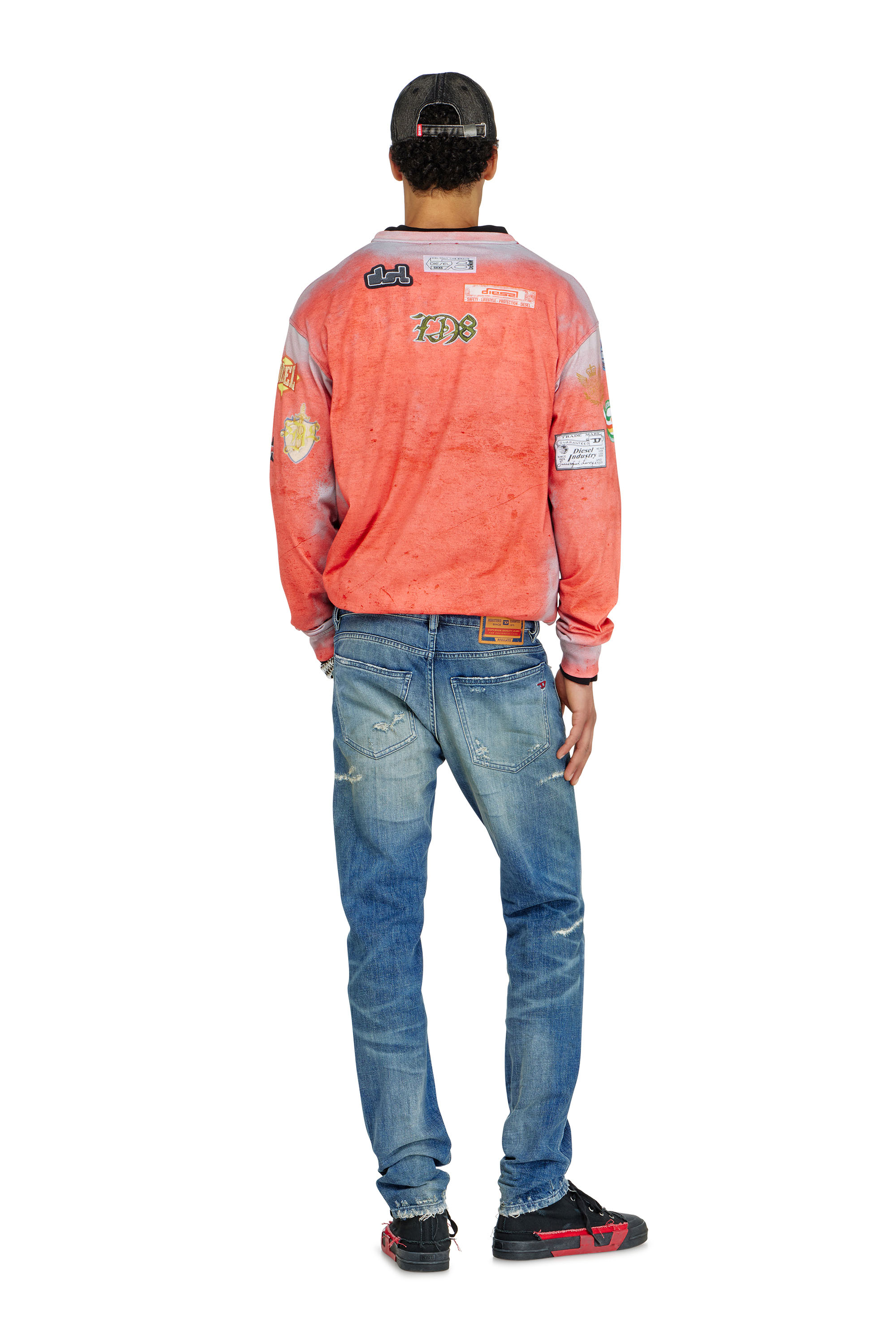 Diesel - Man's Slim Jeans 2019 D-Strukt 007EN, Medium blue - 3