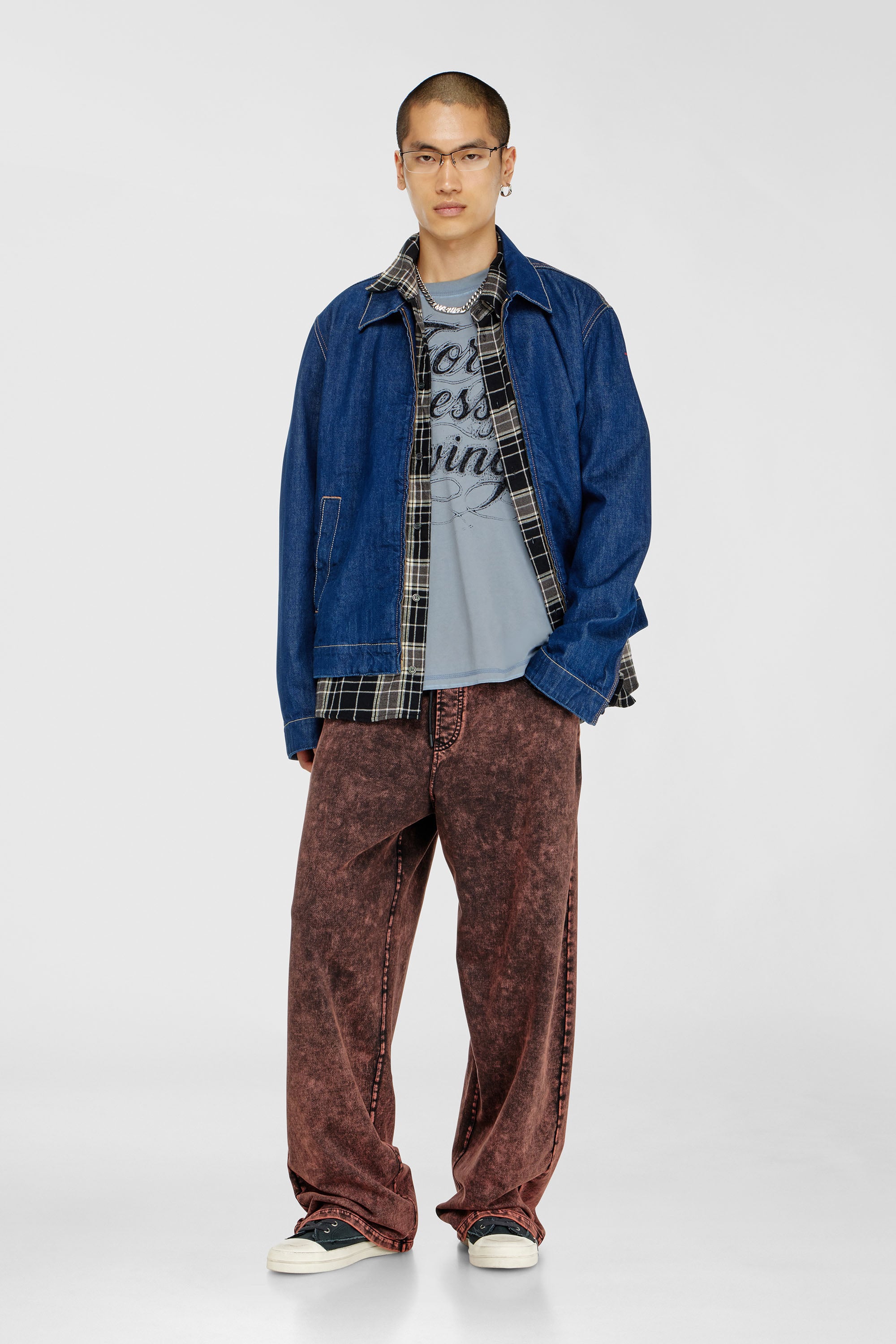 Diesel - T-BOXT-AA8, Man's T-shirt with For Successful Living print in Grey - 2