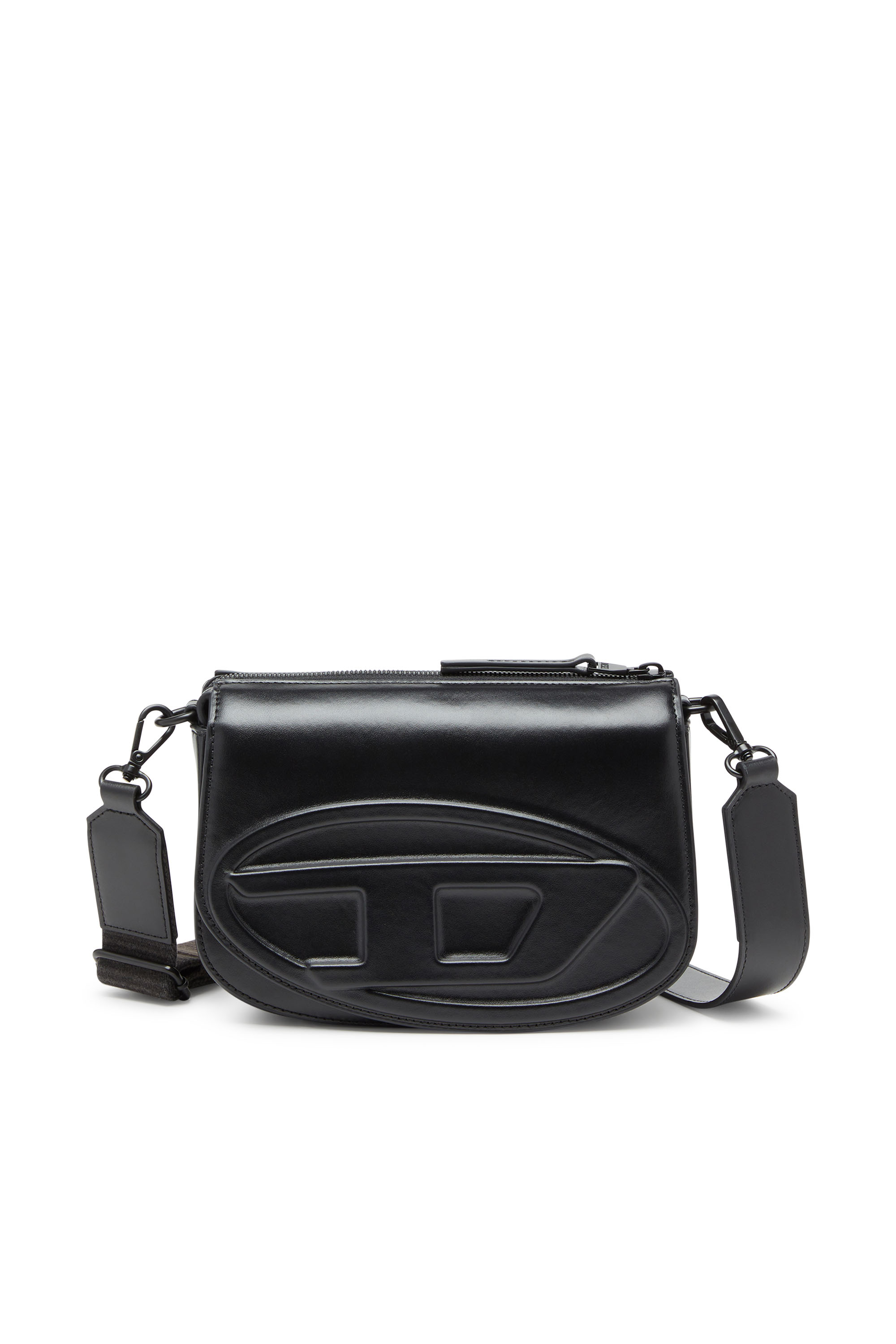 Diesel - 1DR CAMERA BAG, Man's 1DR-Camera bag in premium leather in Black - 1