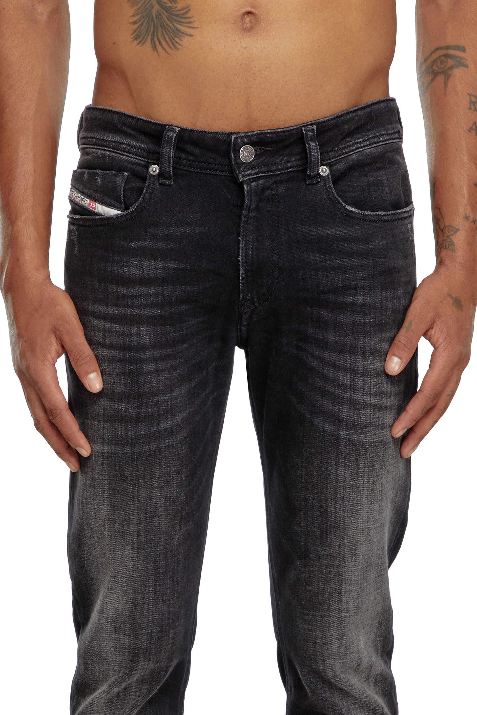 Diesel - Man's Skinny Jeans 1979 Sleenker 09K11, Black/Dark grey - 4