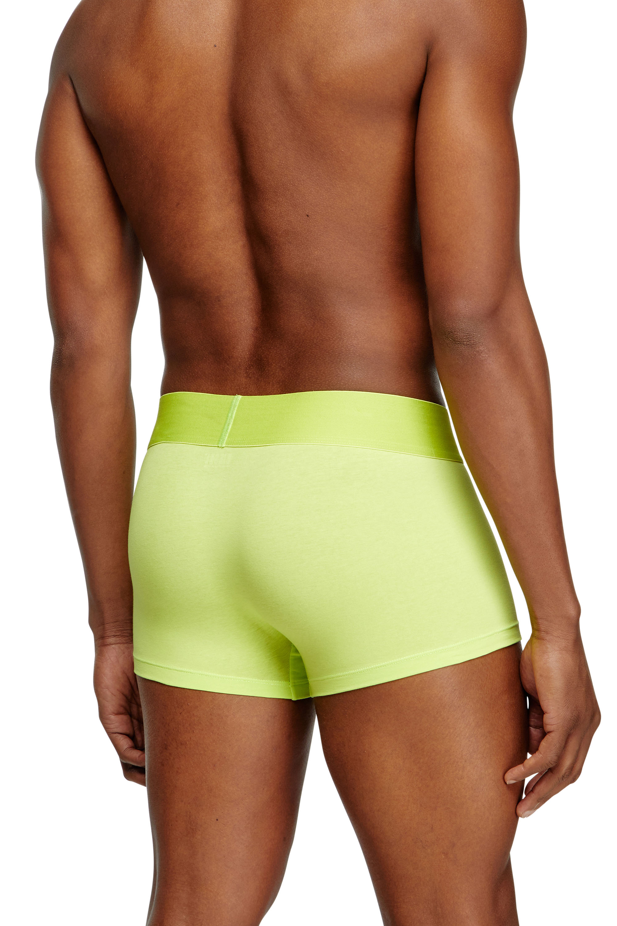 Diesel - UMBX-DAMIENTHREEPACK-5.5EL, Man's Three-pack boxer briefs in stretch cotton in Black/Green - 4