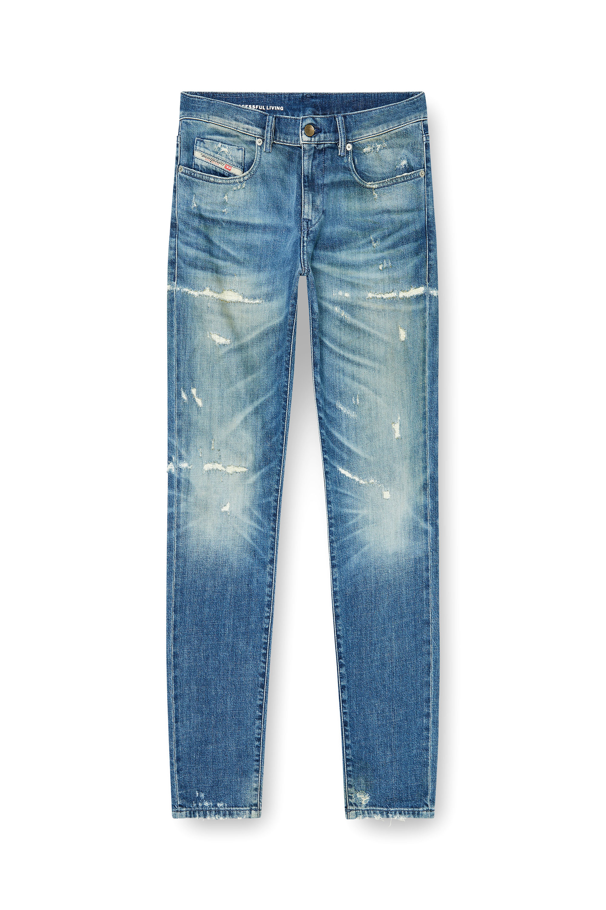 Diesel - Man's Slim Jeans 2019 D-Strukt 007EN, Medium blue - 6